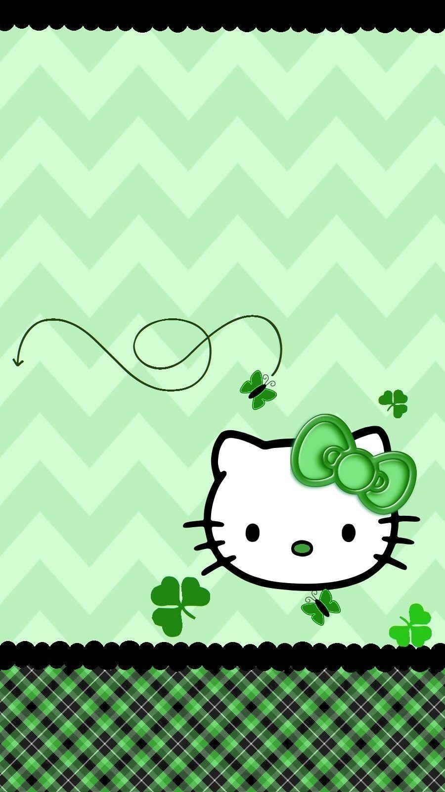 Green Hello Kitty Wallpapers Top Free Green Hello Kitty Backgrounds