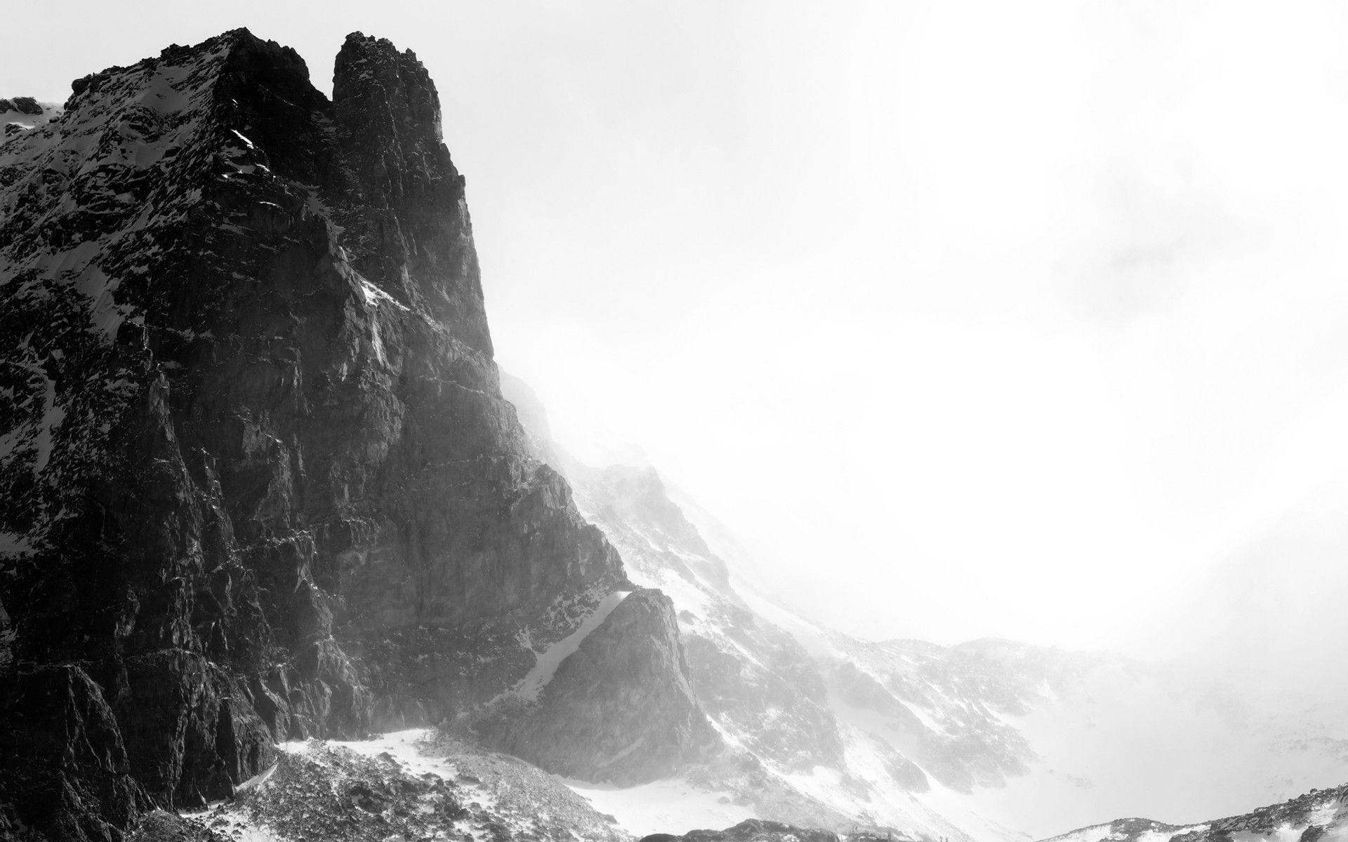 Black and White Mountain Wallpapers Top Free Black and White Mountain