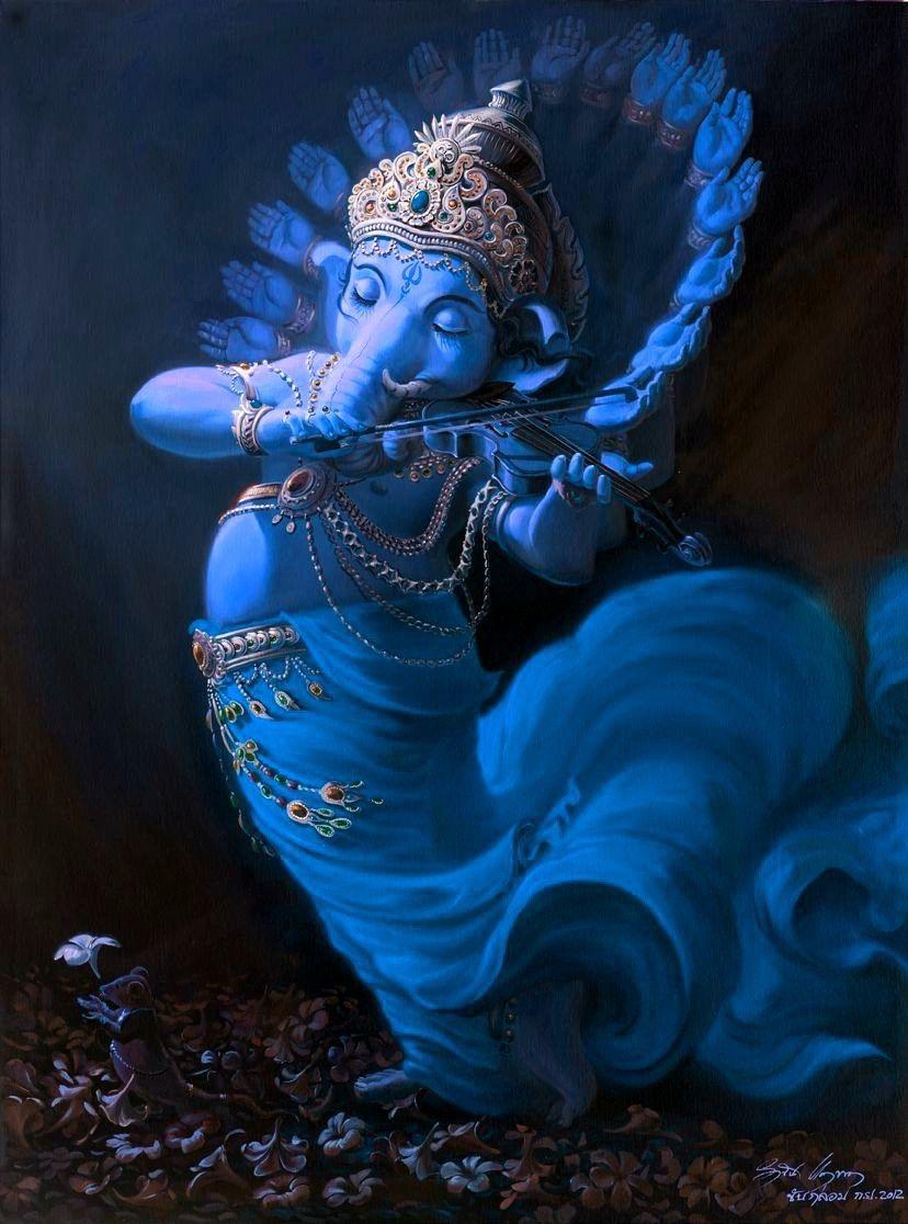 Ganesha Painting Wallpapers Top Free Ganesha Painting Backgrounds