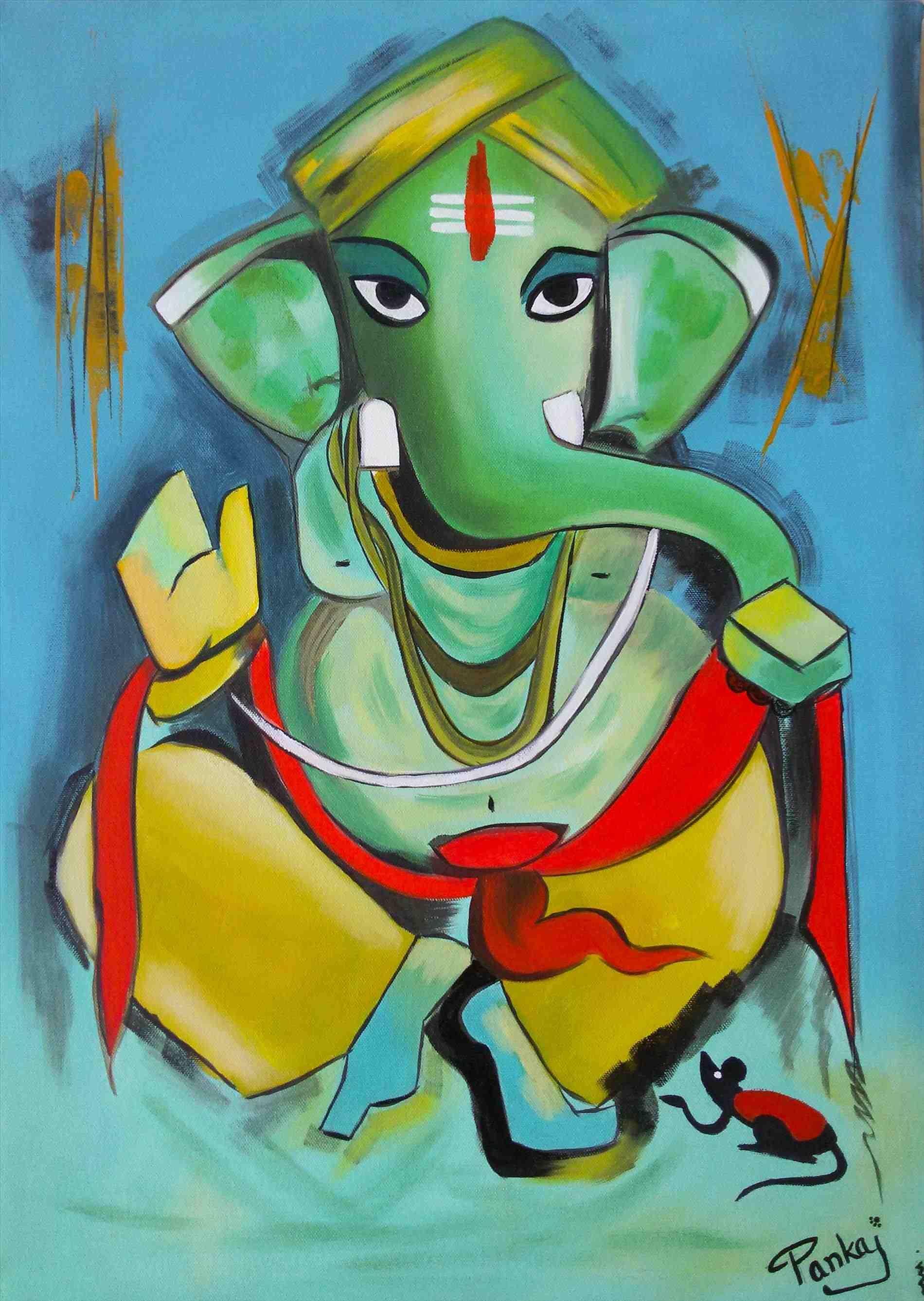 Ganesha Painting Wallpapers Top Free Ganesha Painting Backgrounds