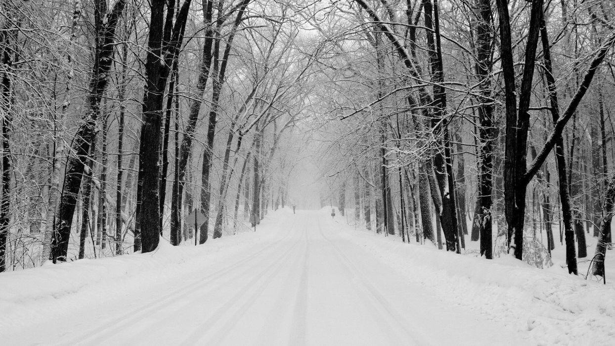 Snow Road Wallpapers Top Free Snow Road Backgrounds WallpaperAccess