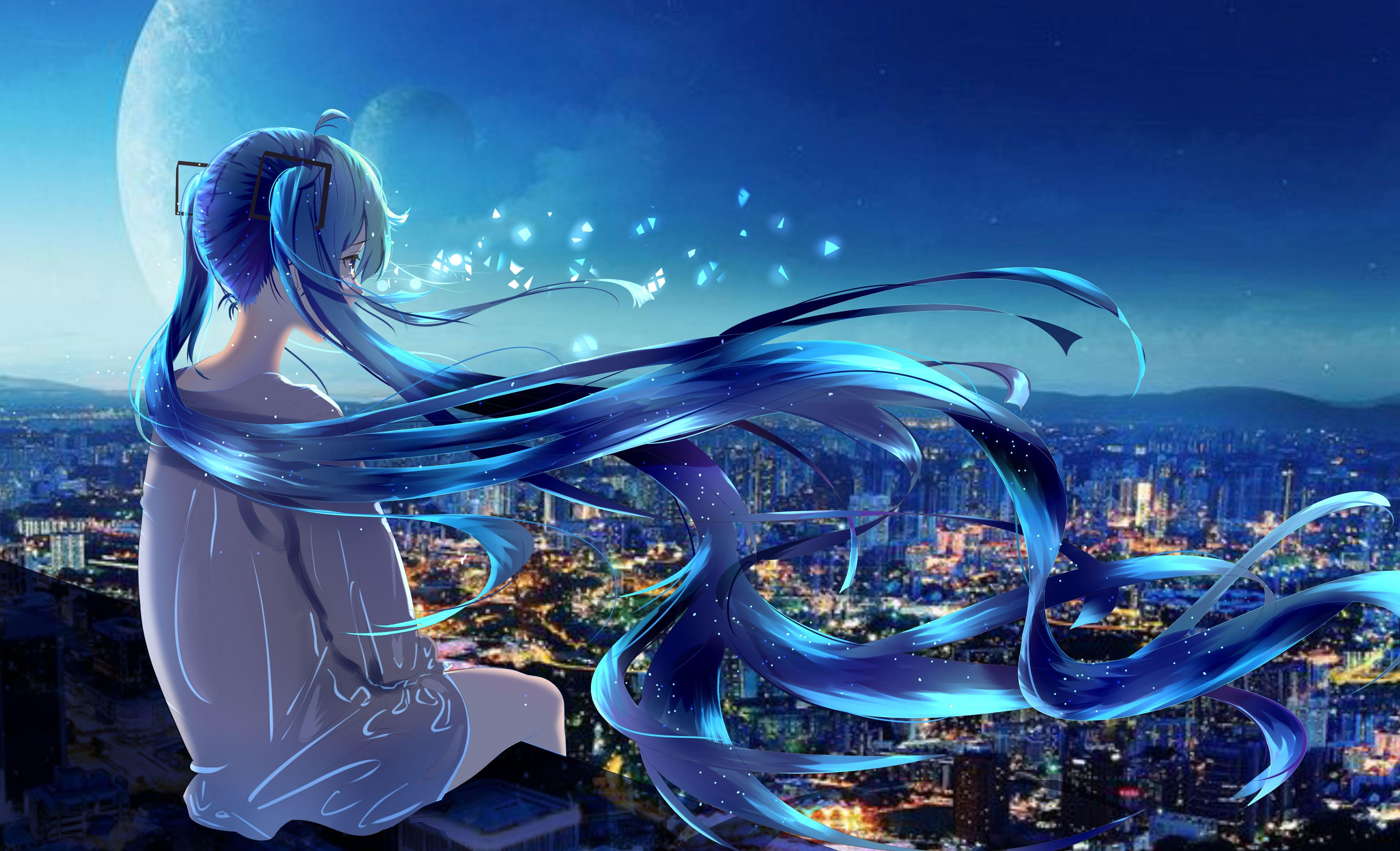 Anime Blue Girl Wallpapers Top Free Anime Blue Girl Backgrounds