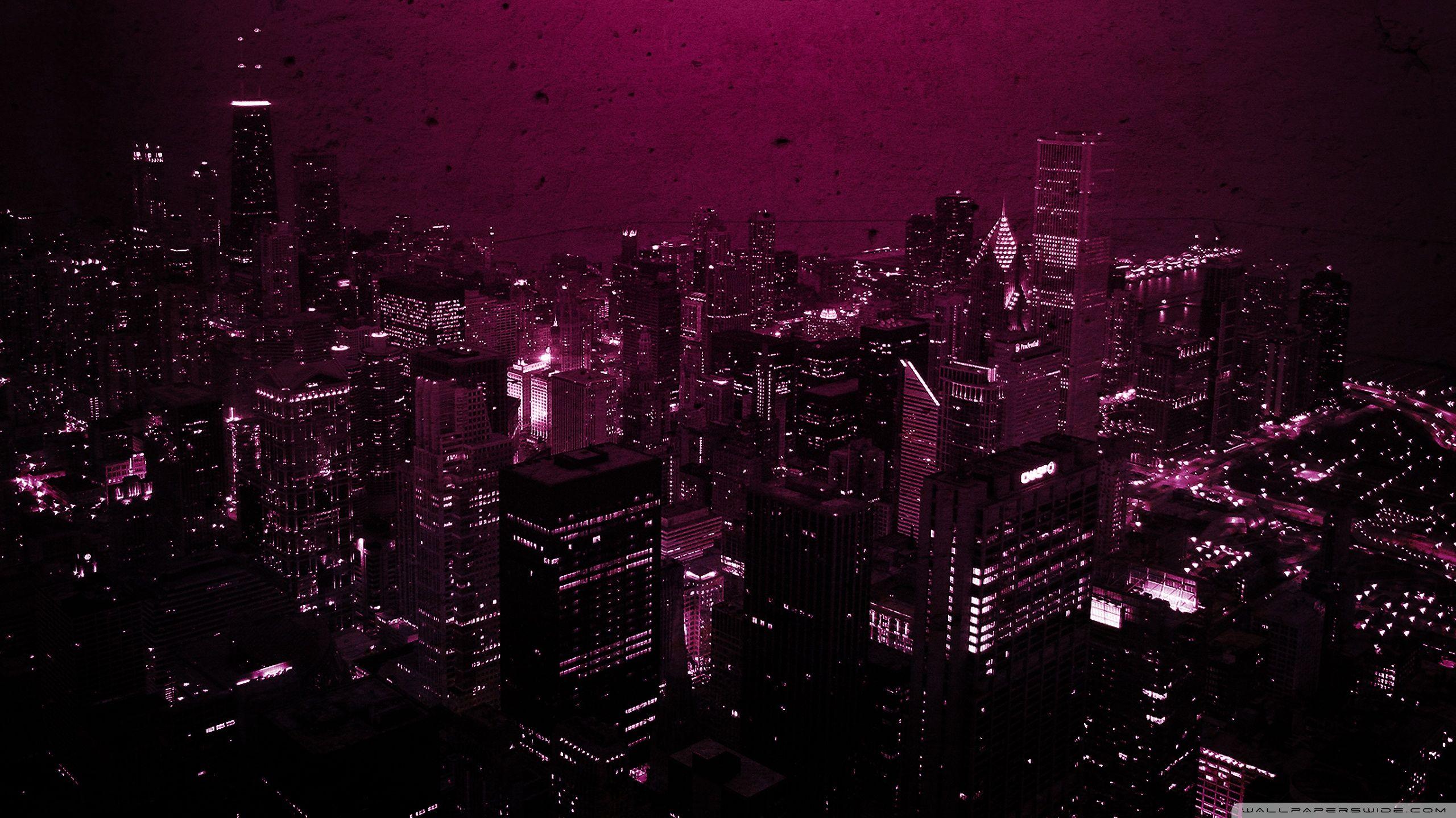 Purple Cityscape Wallpapers Top Free Purple Cityscape Backgrounds WallpaperAccess