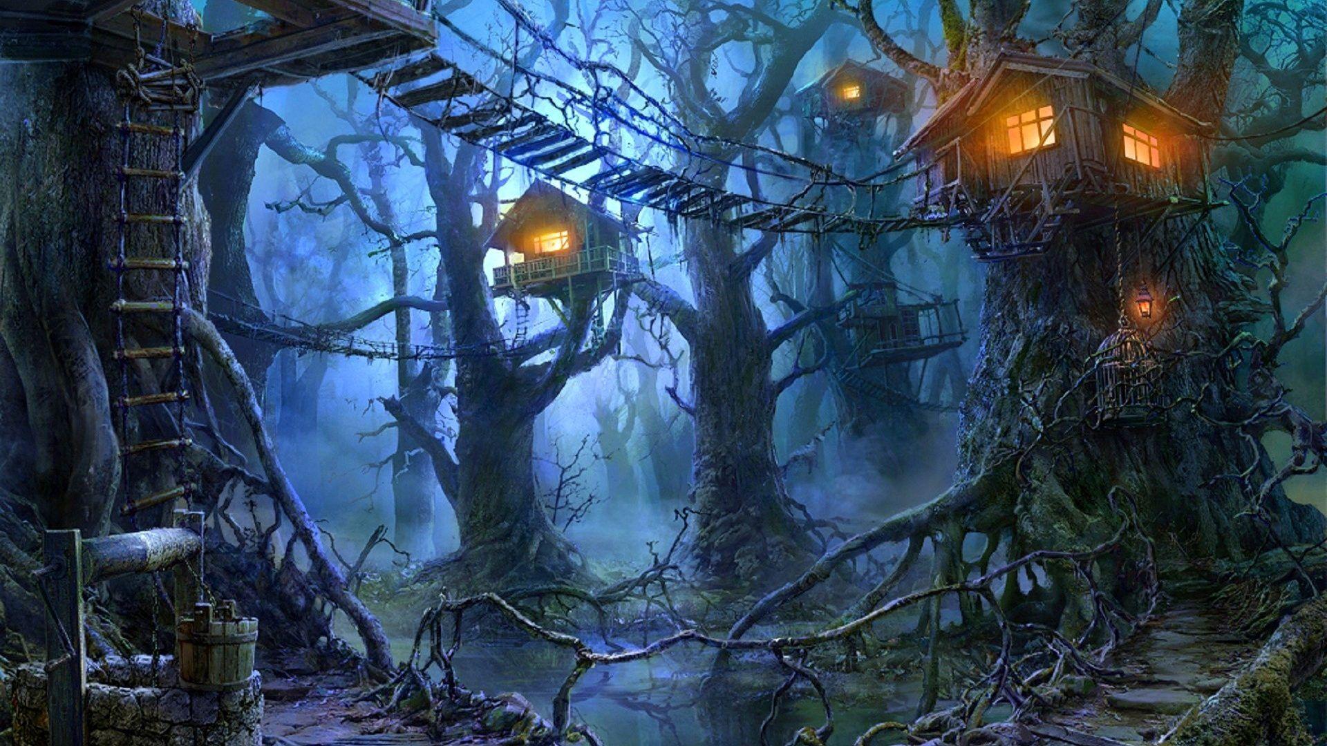 Halloween Landscape Wallpapers Top Free Halloween Landscape
