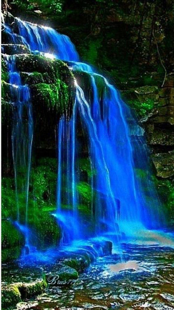 Blue Waterfall Wallpapers Top Free Blue Waterfall Backgrounds