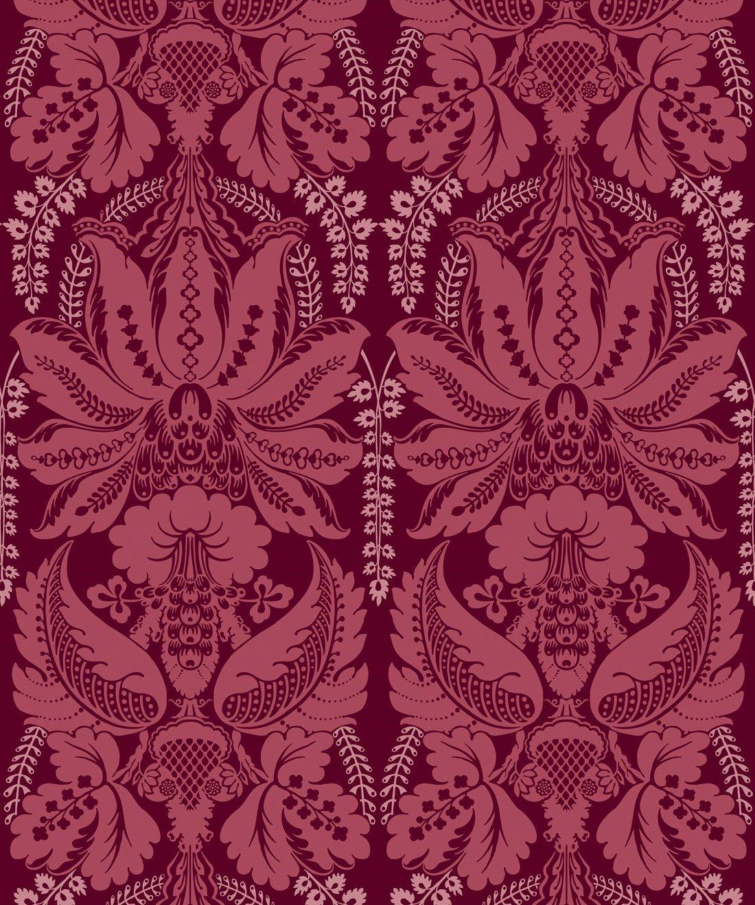 Red Damask Wallpapers Top Free Red Damask Backgrounds WallpaperAccess