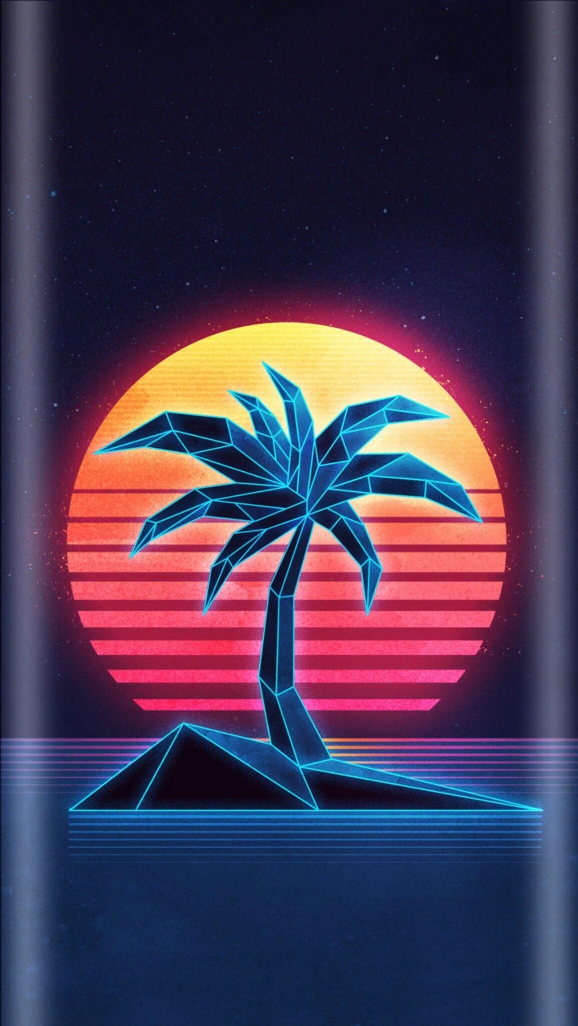 Neon Palm Tree Wallpapers Top Free Neon Palm Tree Backgrounds