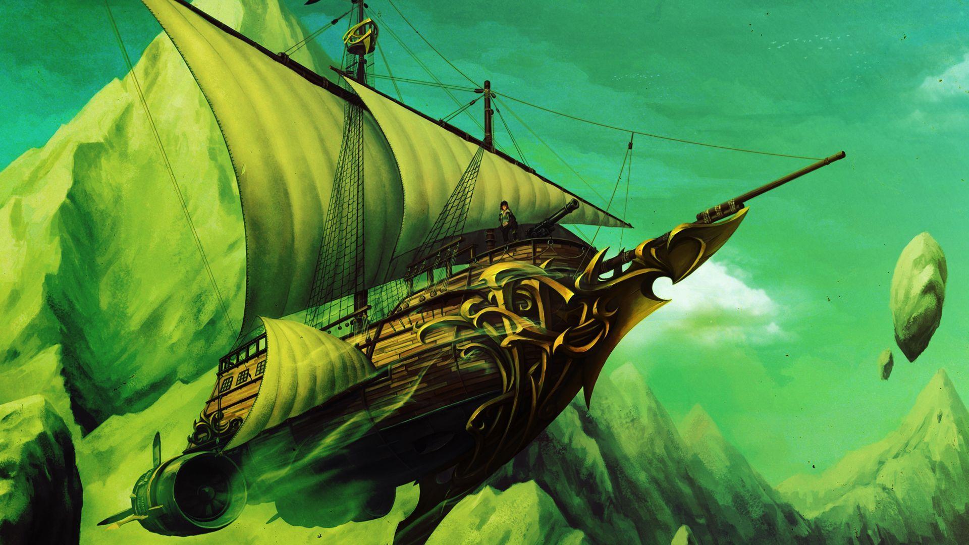 Flying Ship Wallpapers Top Free Flying Ship Backgrounds WallpaperAccess