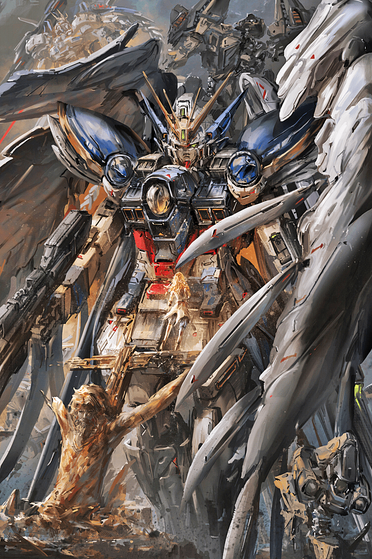 Gundam Art Wallpapers Top Free Gundam Art Backgrounds WallpaperAccess