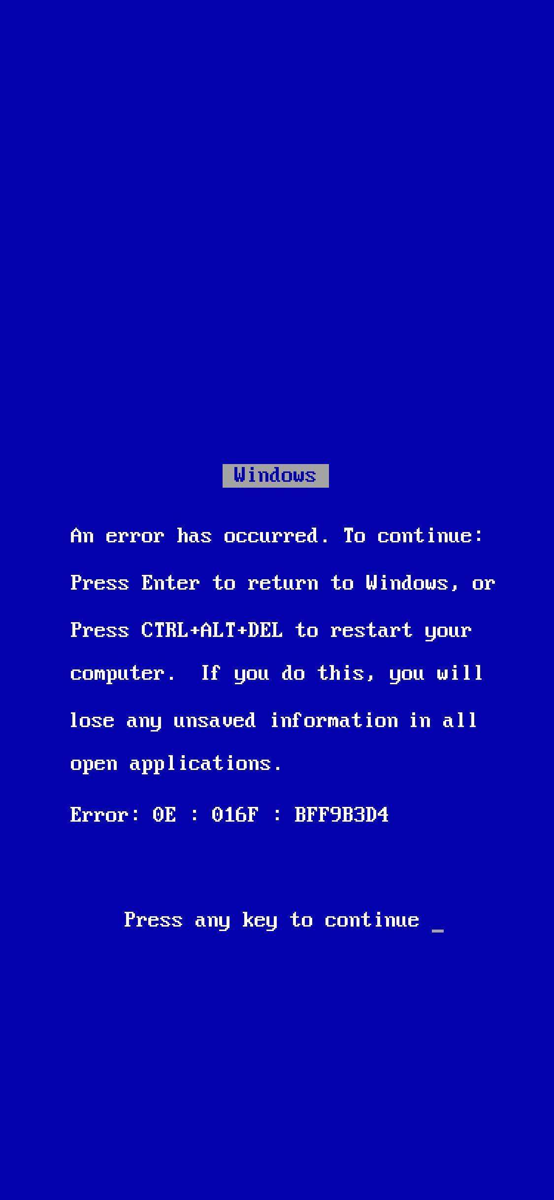 Blue Screen of Death Wallpapers Top Free Blue Screen of Death