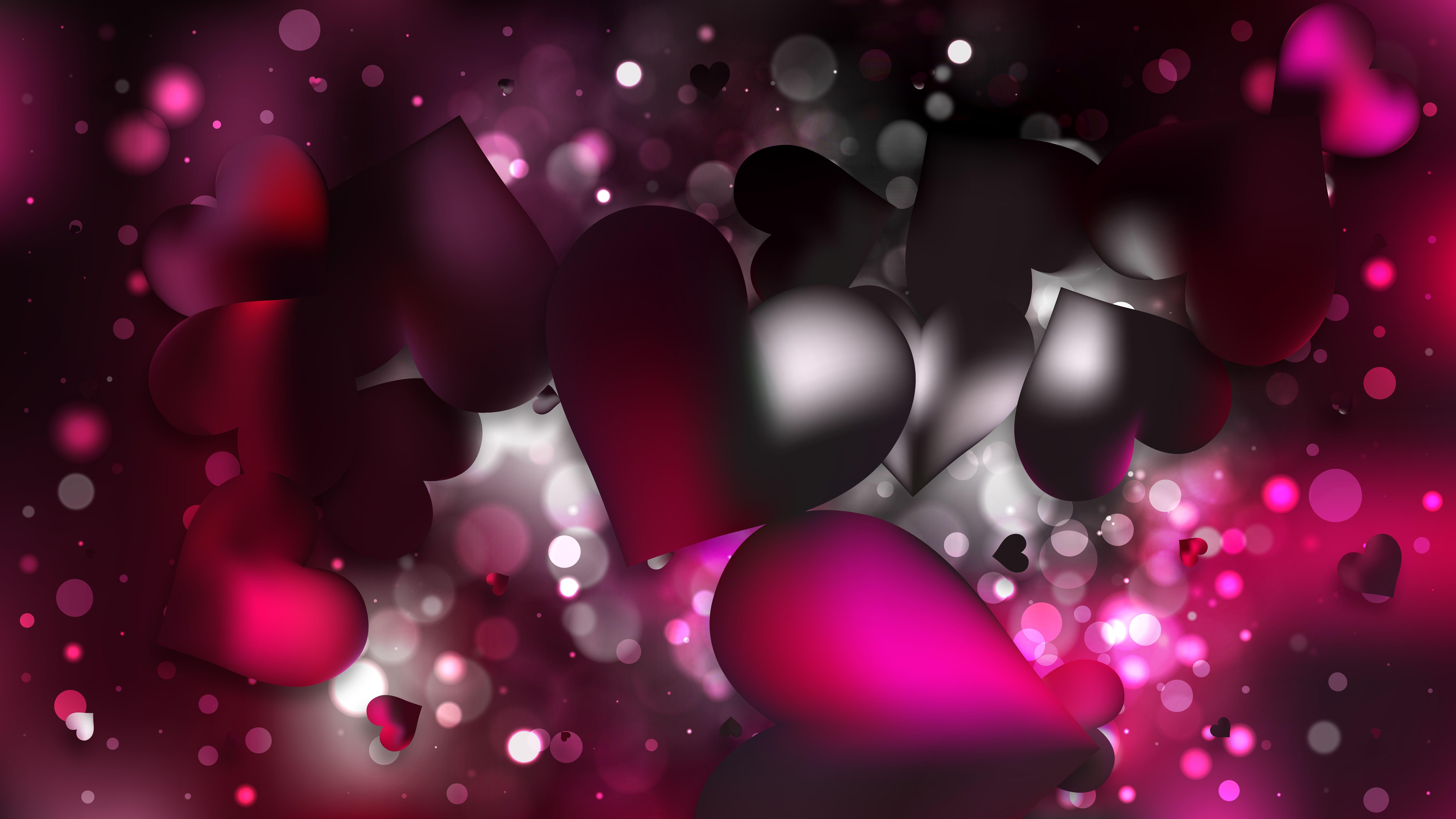 Black and Pink Heart Wallpapers Top Free Black and Pink Heart