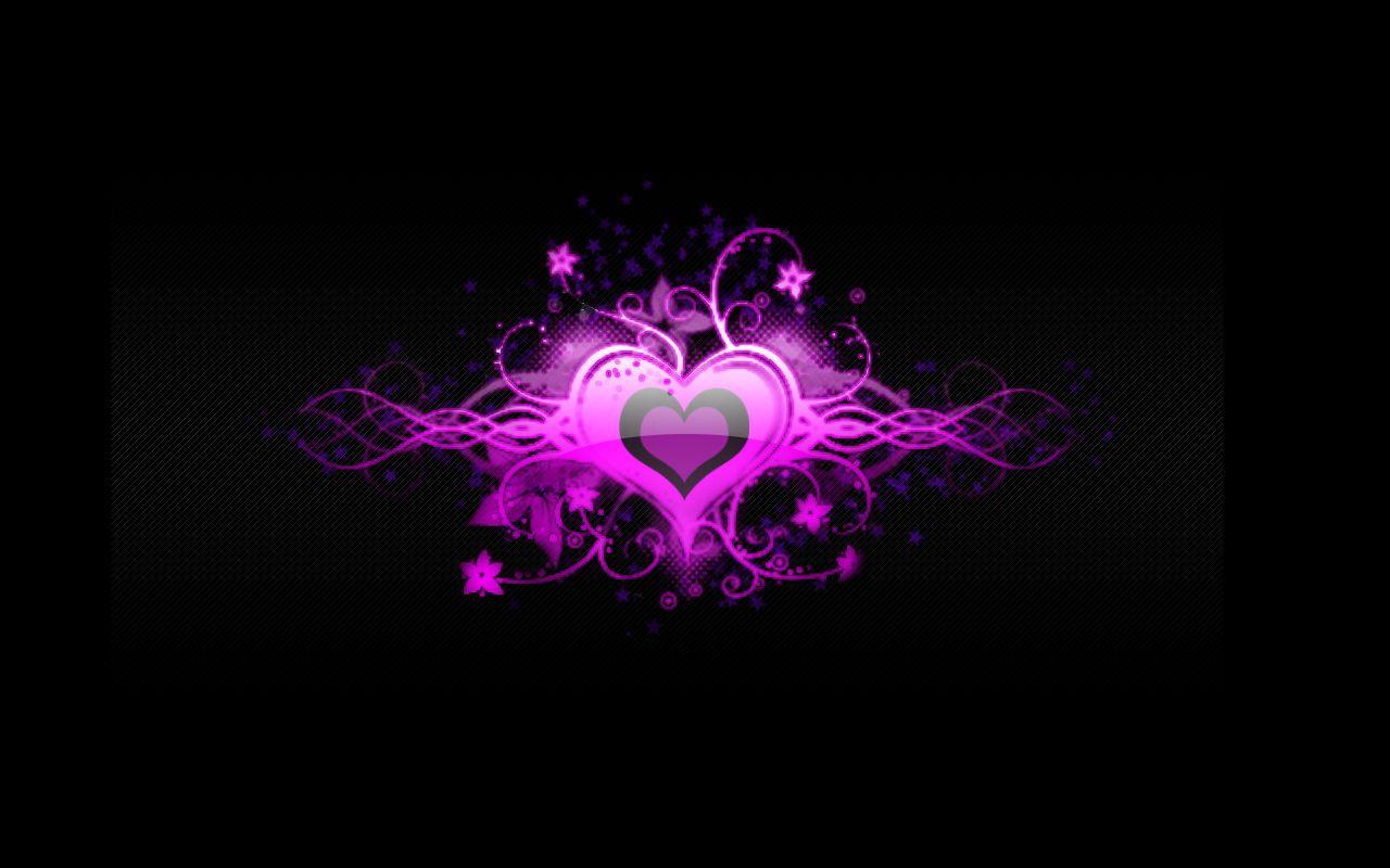 Black and Pink Heart Wallpapers Top Free Black and Pink Heart