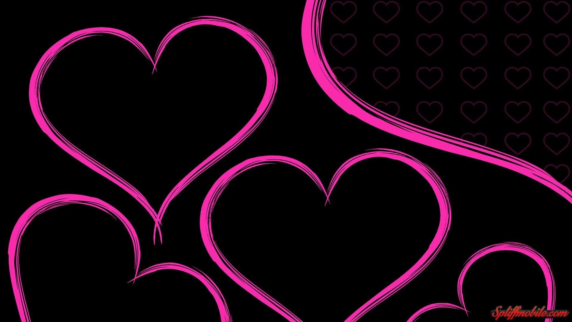 Black and Pink Heart Wallpapers Top Free Black and Pink Heart