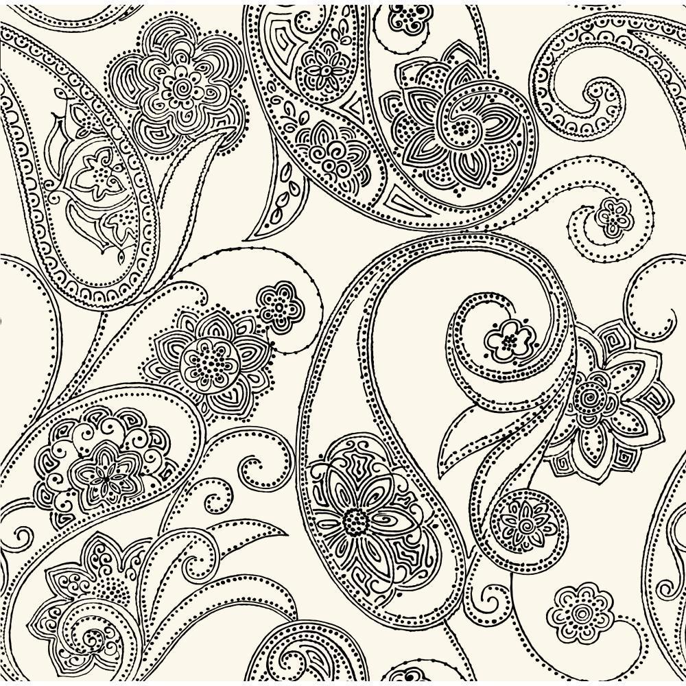 Black and White Paisley Wallpapers Top Free Black and White Paisley