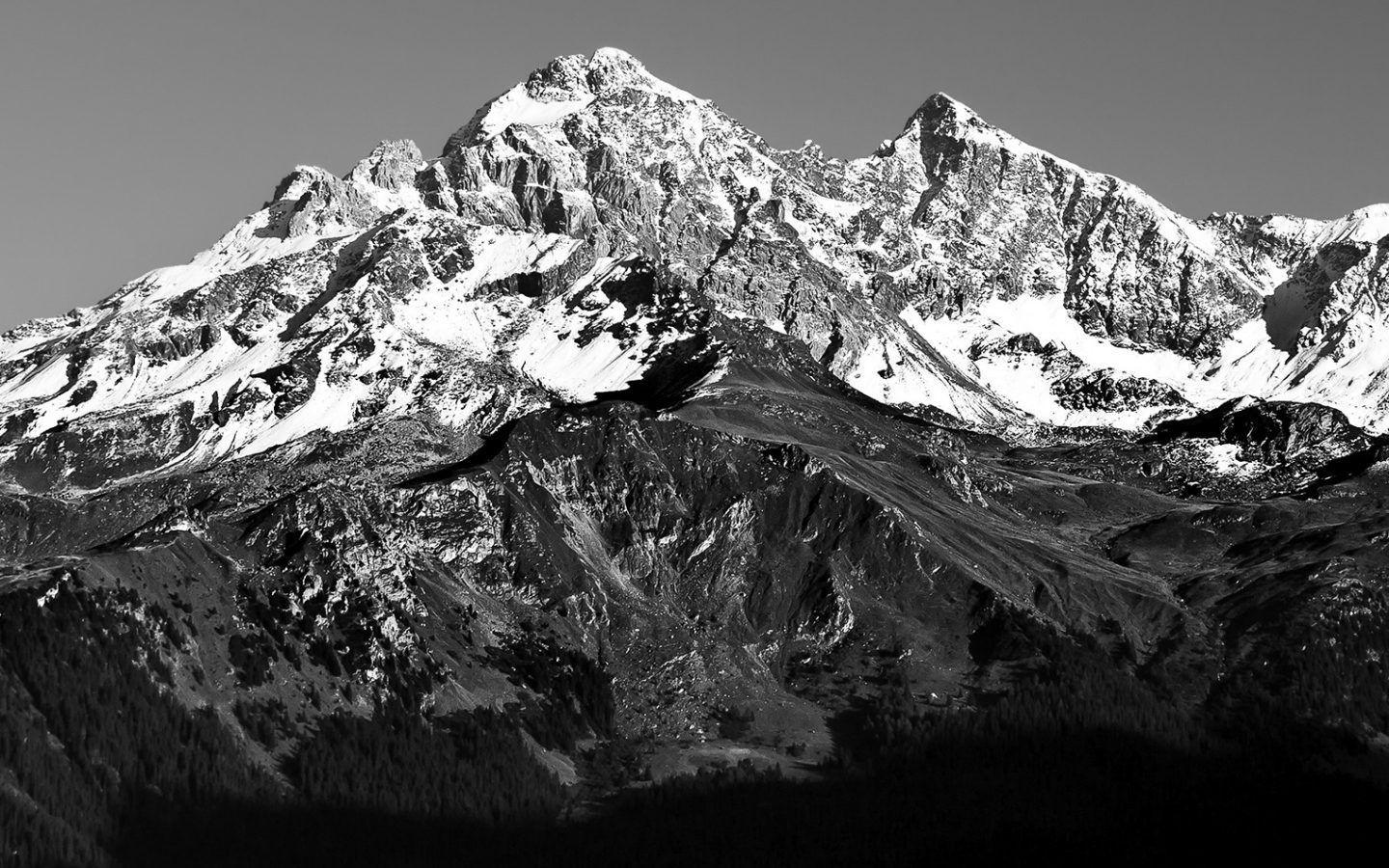 Black White Mountain Wallpapers Top Free Black White Mountain