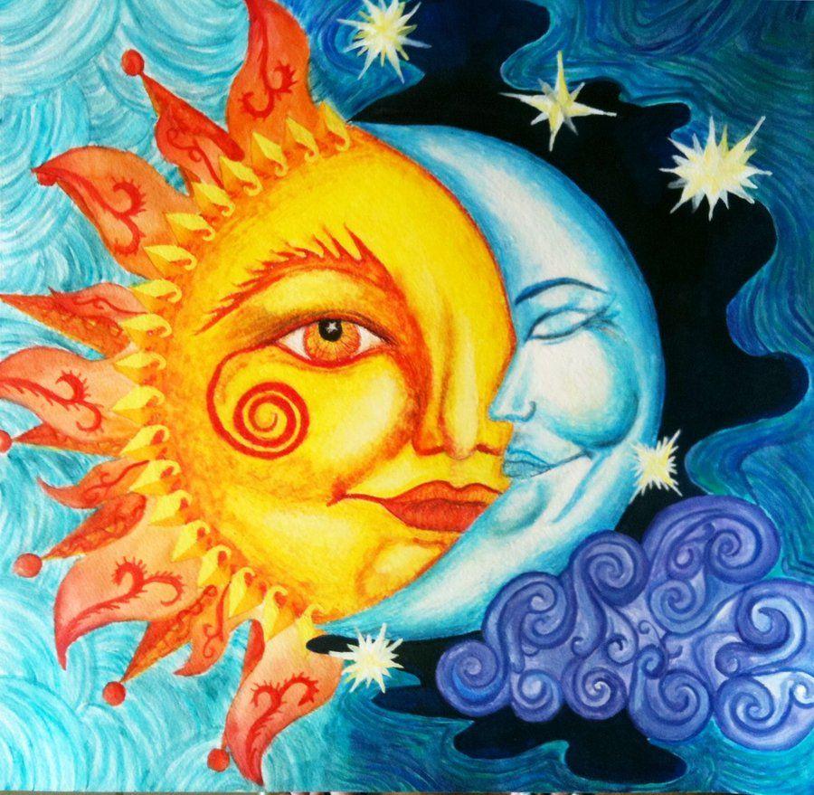 Hippie Sun and Moon Wallpapers Top Free Hippie Sun and