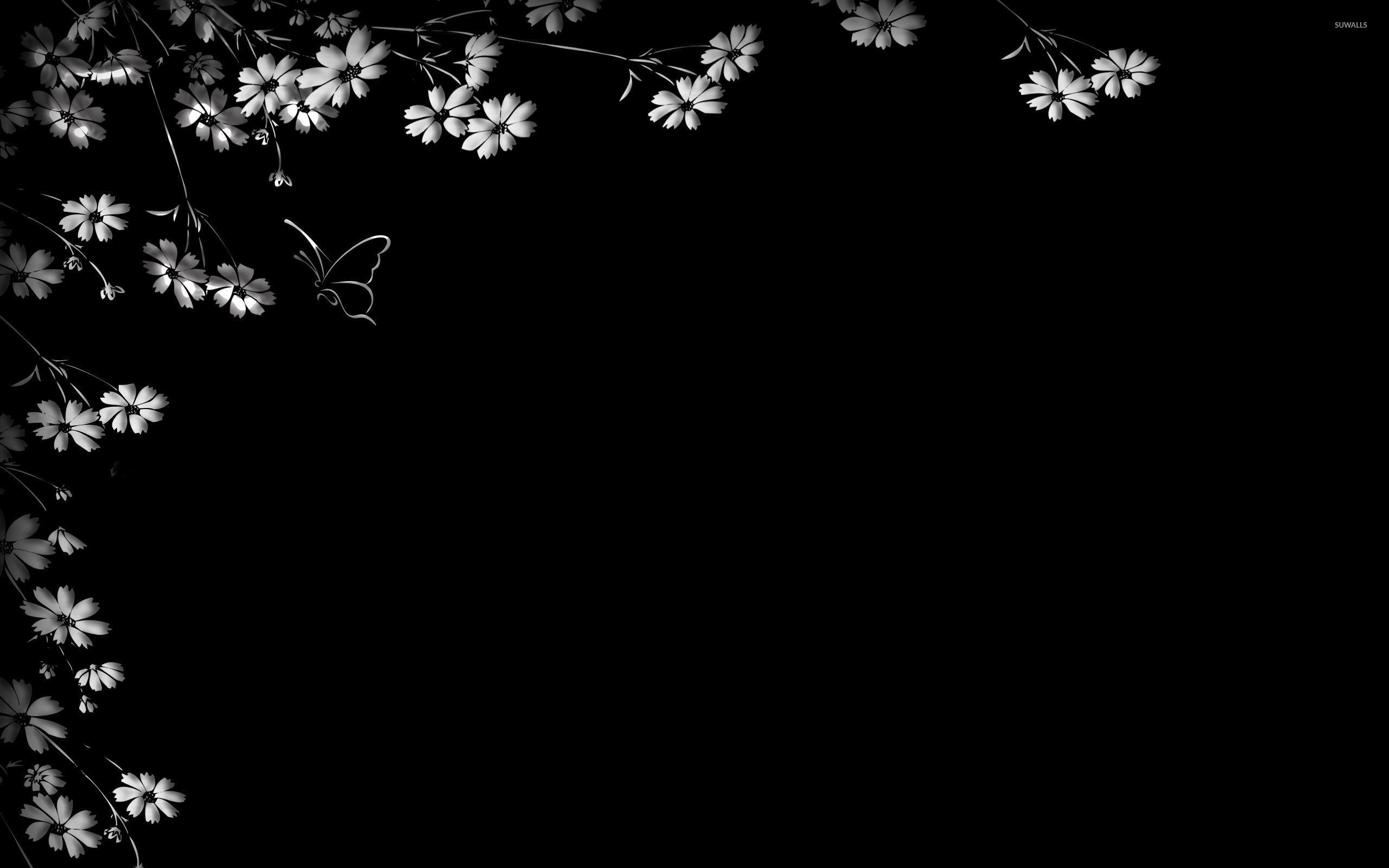 Flowers with Black Wallpapers Top Free Flowers with Black Backgrounds