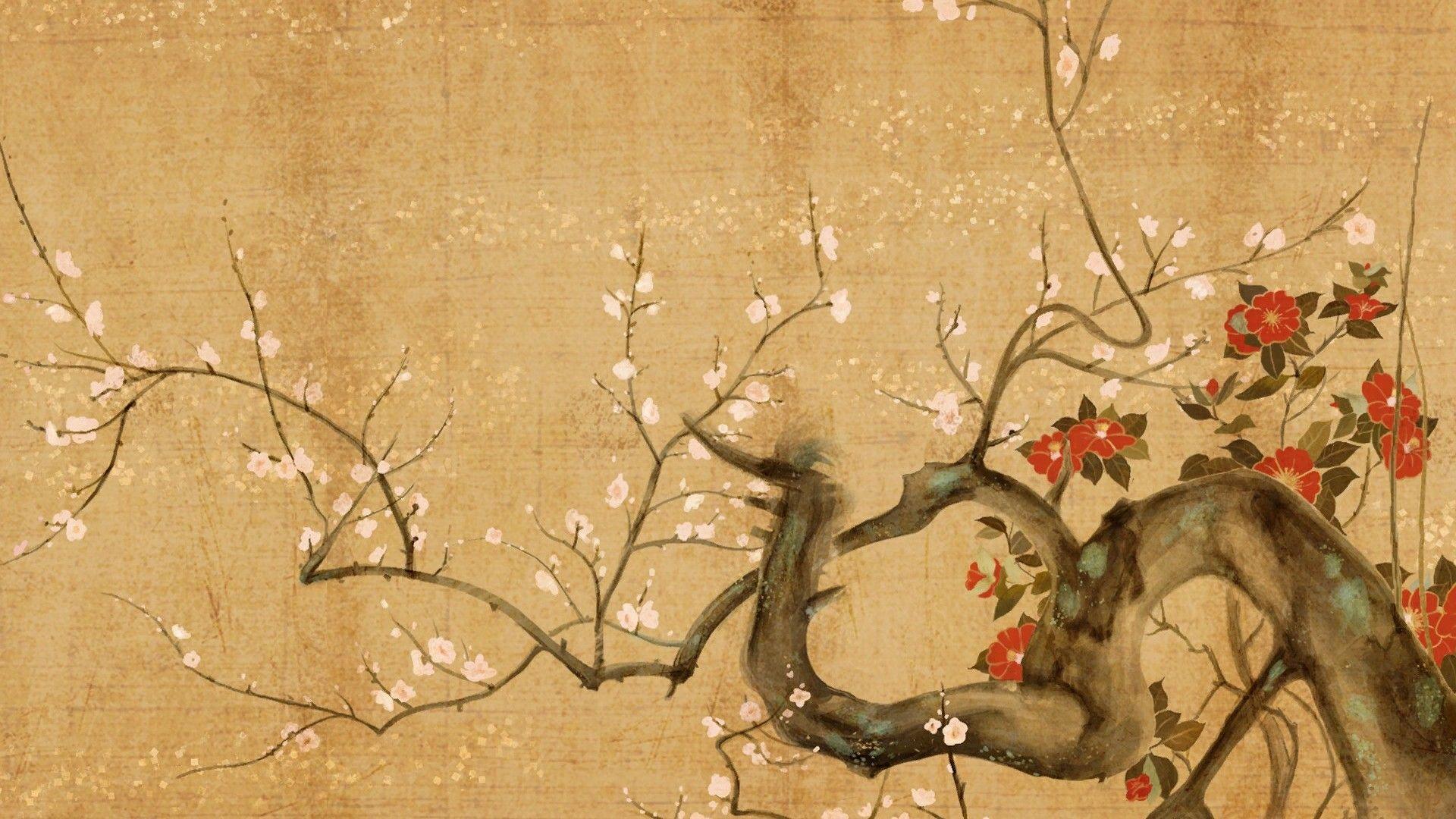 Japanese Cherry Blossom Art Wallpapers Top Free Japanese Cherry