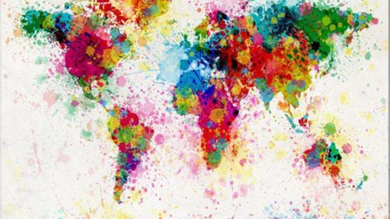 Colorful World Map Wallpapers Top Free Colorful World Map Backgrounds