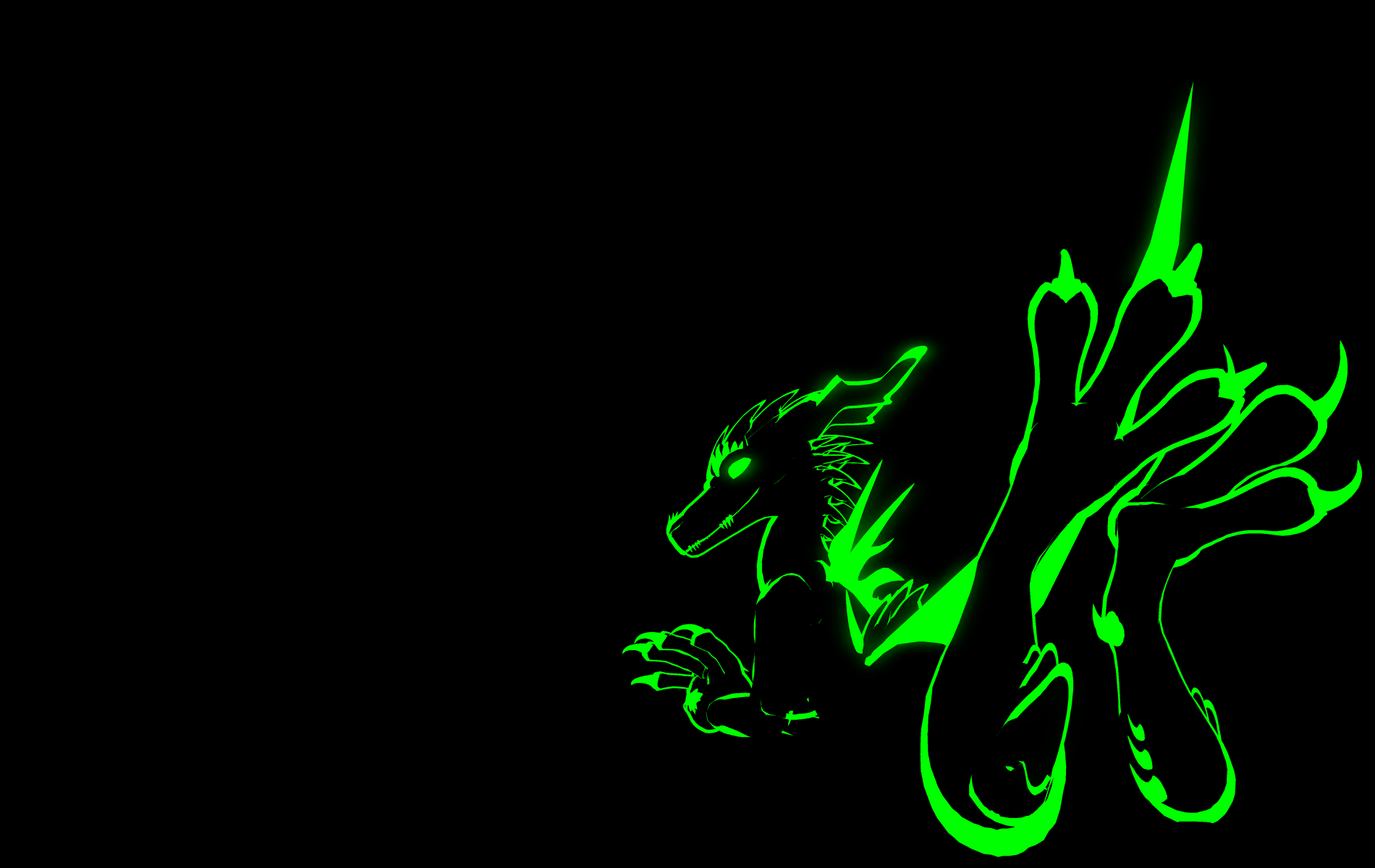 Neon Green Dragon Wallpapers Top Free Neon Green Dragon Backgrounds