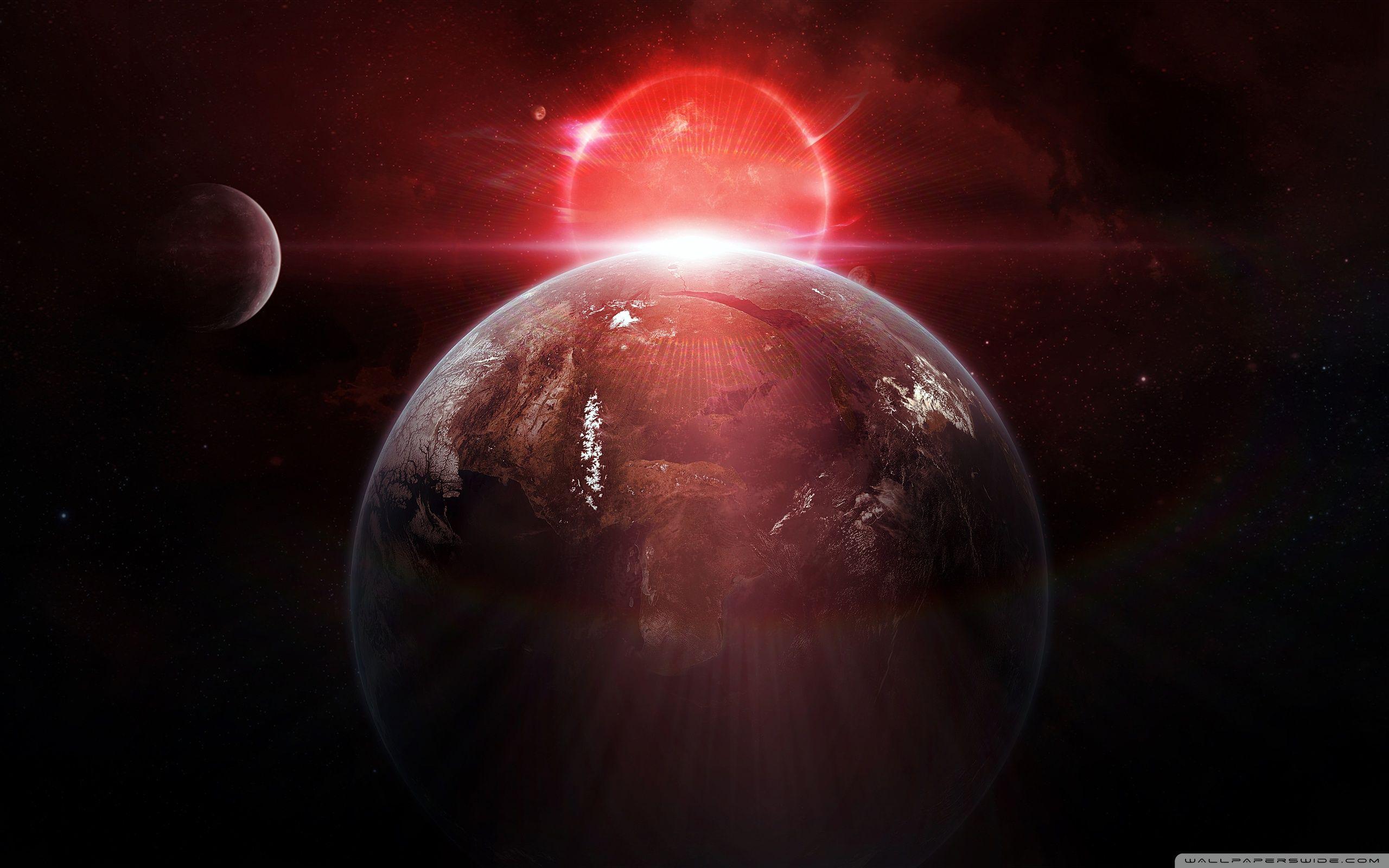 Red Space Wallpapers Top Free Red Space Backgrounds WallpaperAccess