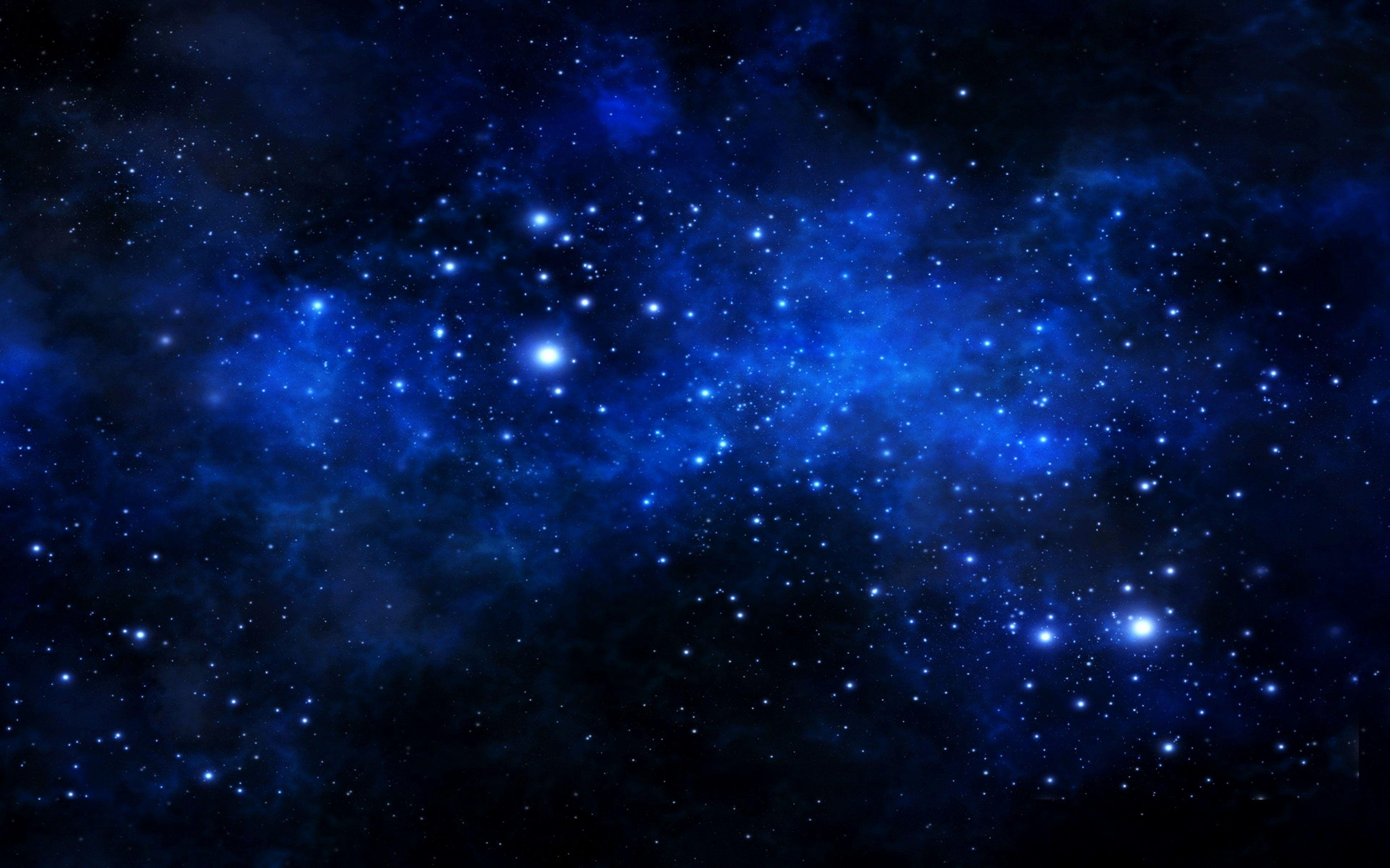 Blue Space Stars Wallpapers Top Free Blue Space Stars Backgrounds