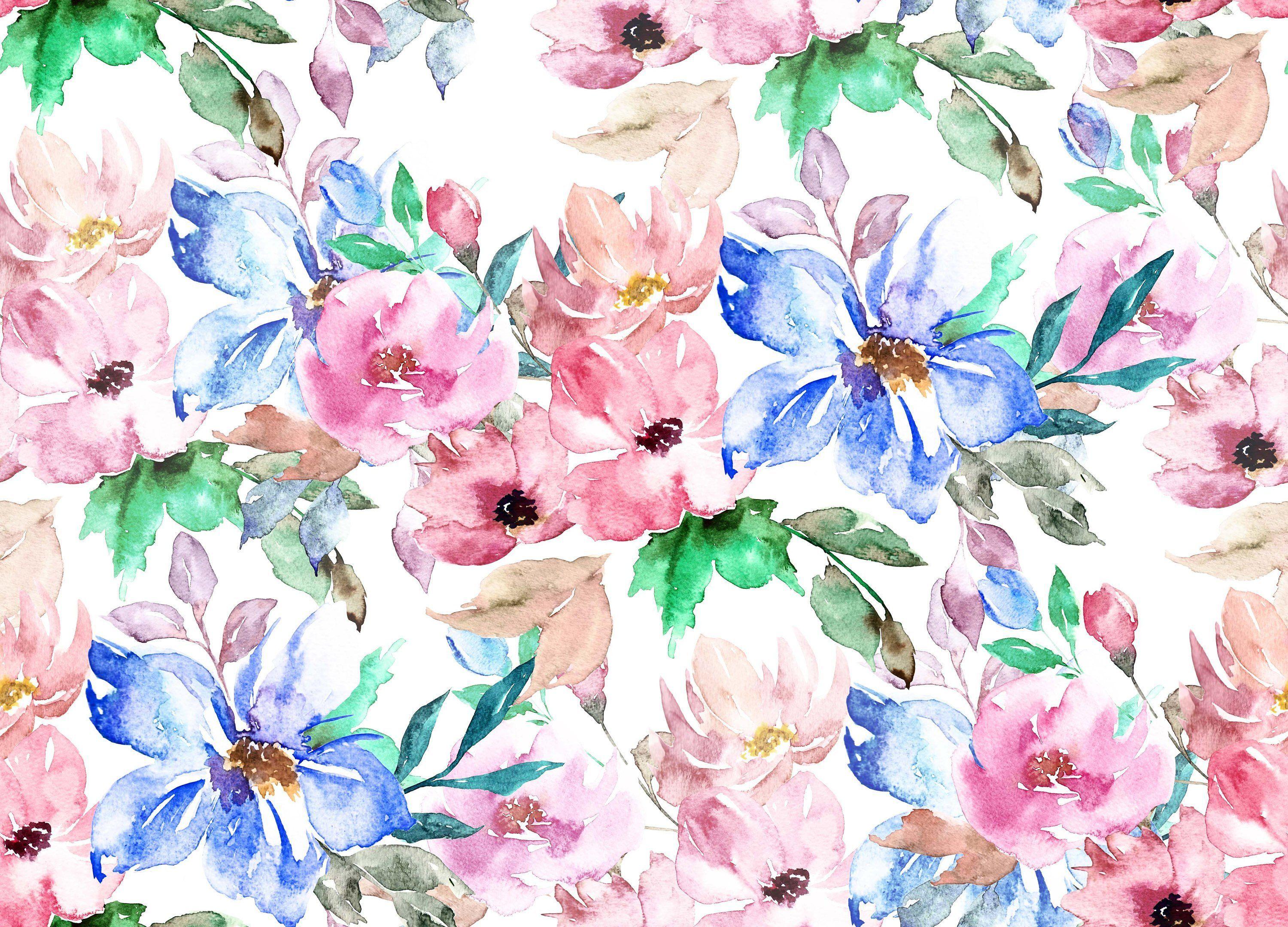 Watercolor Pink Flower Wallpapers Top Free Watercolor Pink Flower