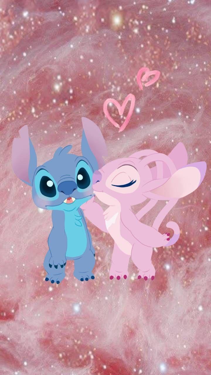 Wallpaper Couple Wallpaper Cute Stitch And Angel imgprimrose
