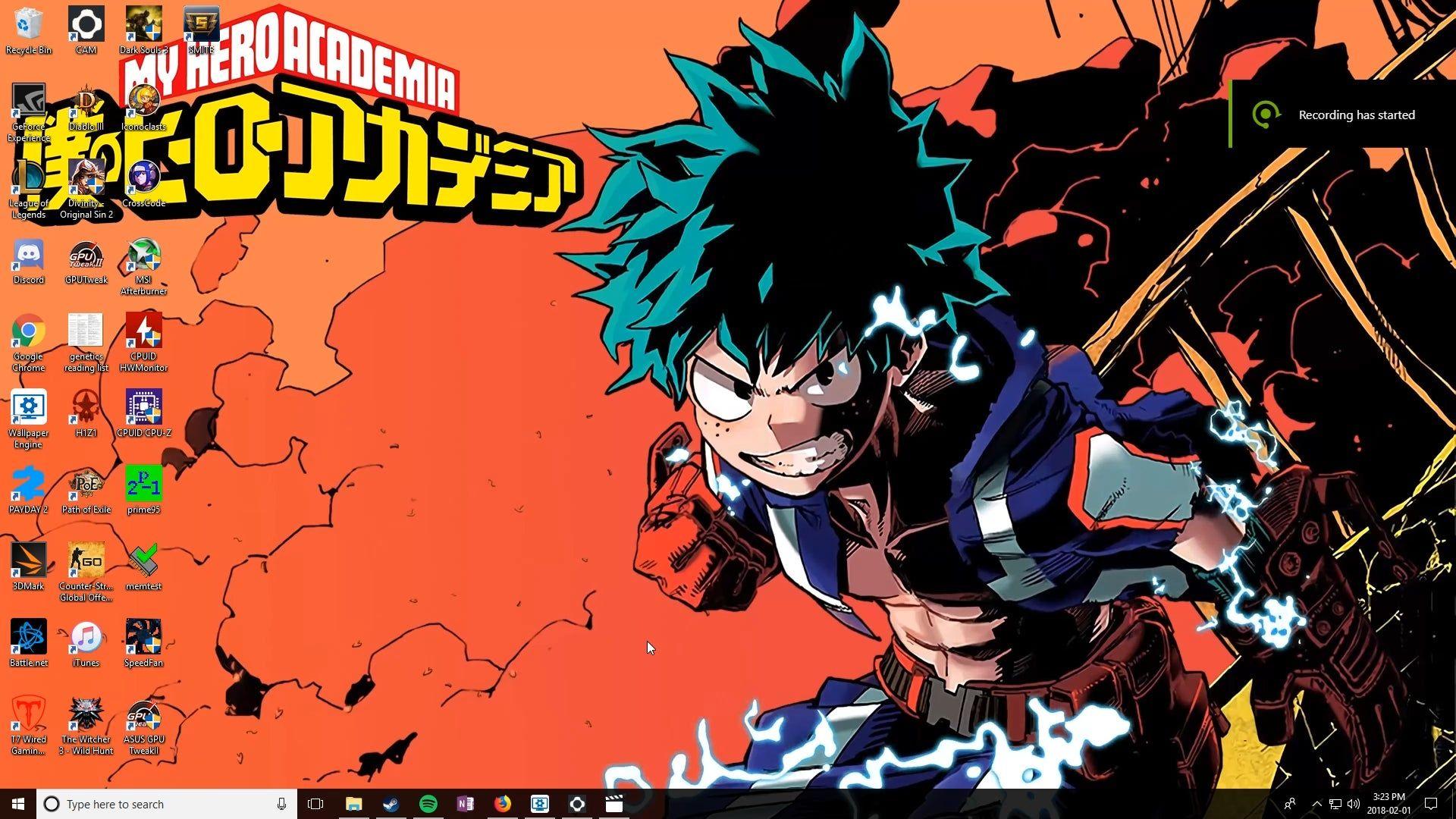 Deku live wallpaper fadauction