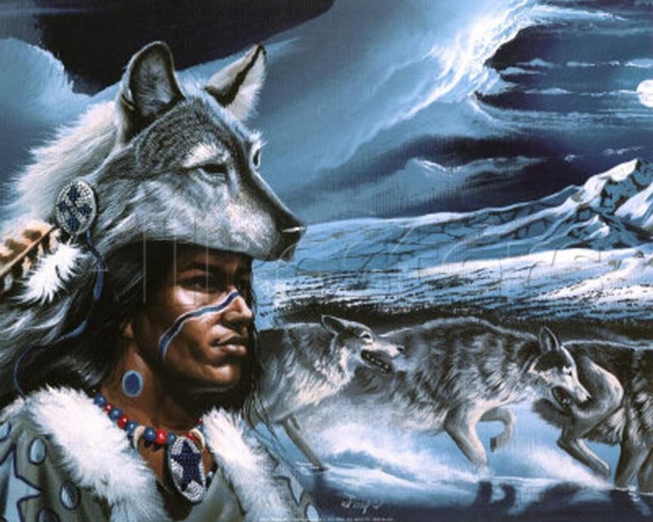 Native American Wolves Wallpapers Top Free Native American Wolves