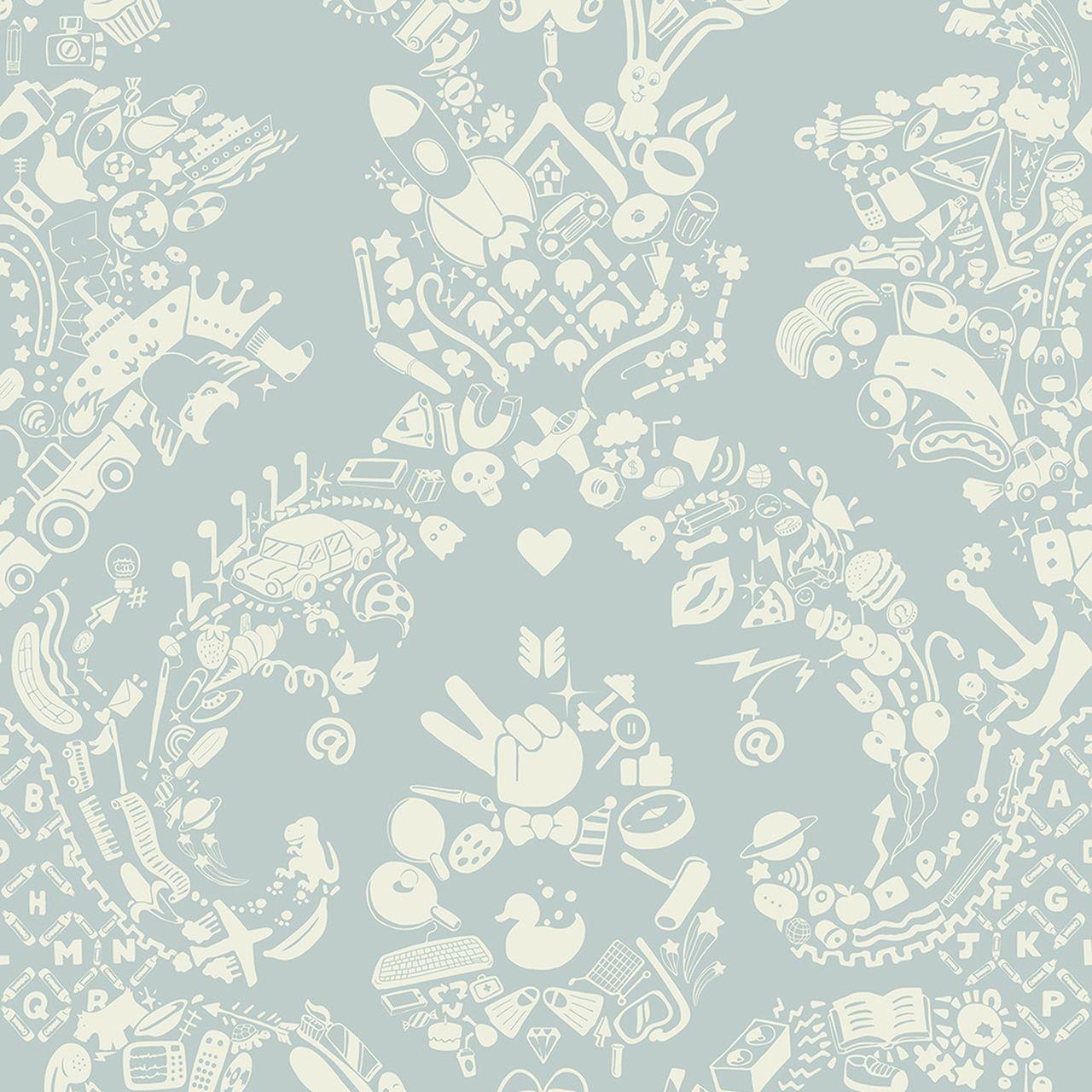 Blue Damask Wallpapers Top Free Blue Damask Backgrounds WallpaperAccess