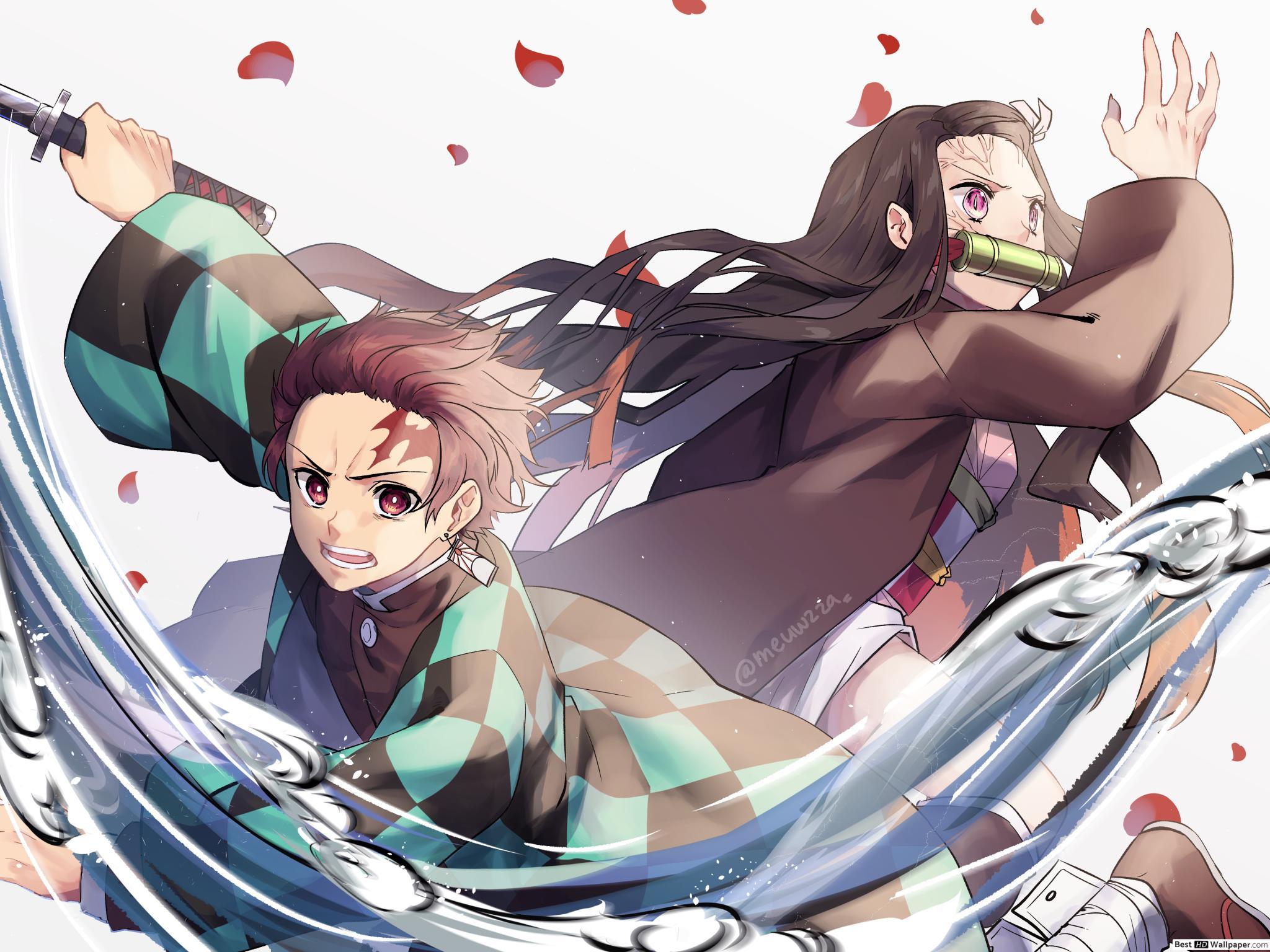 Tanjiro and Nezuko Wallpapers Top Free Tanjiro and Nezuko Backgrounds WallpaperAccess