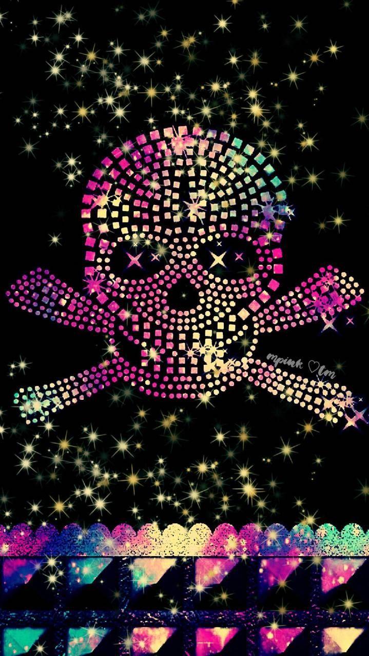 Glitter Skull Wallpapers Top Free Glitter Skull Backgrounds