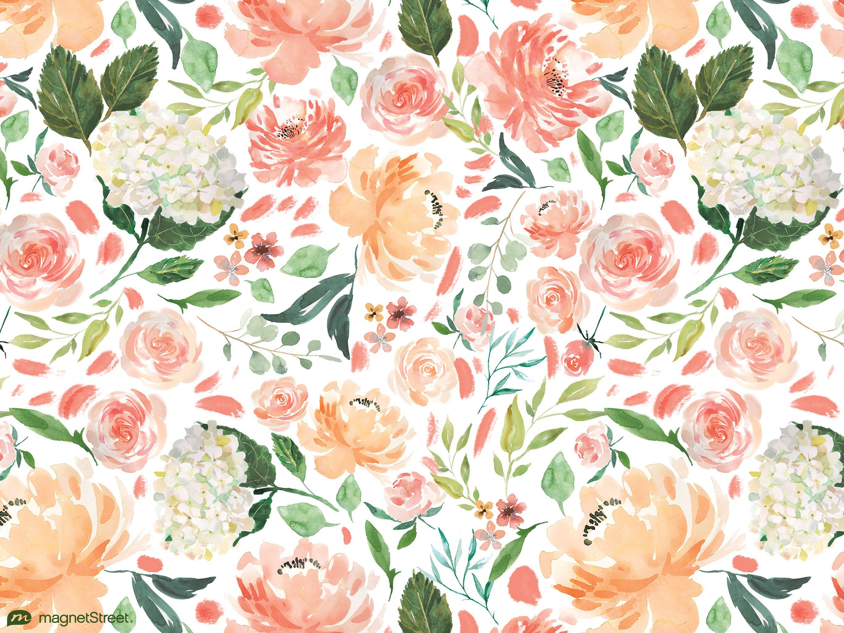 Peach Floral Wallpapers Top Free Peach Floral Backgrounds
