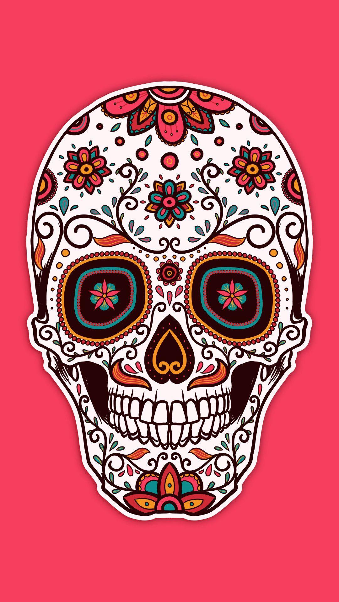 Sugar Skull Wallpapers Top Free Sugar Skull Backgrounds WallpaperAccess
