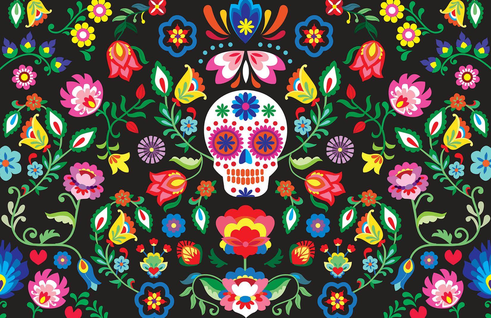 Sugar Skull Wallpapers Top Free Sugar Skull Backgrounds WallpaperAccess