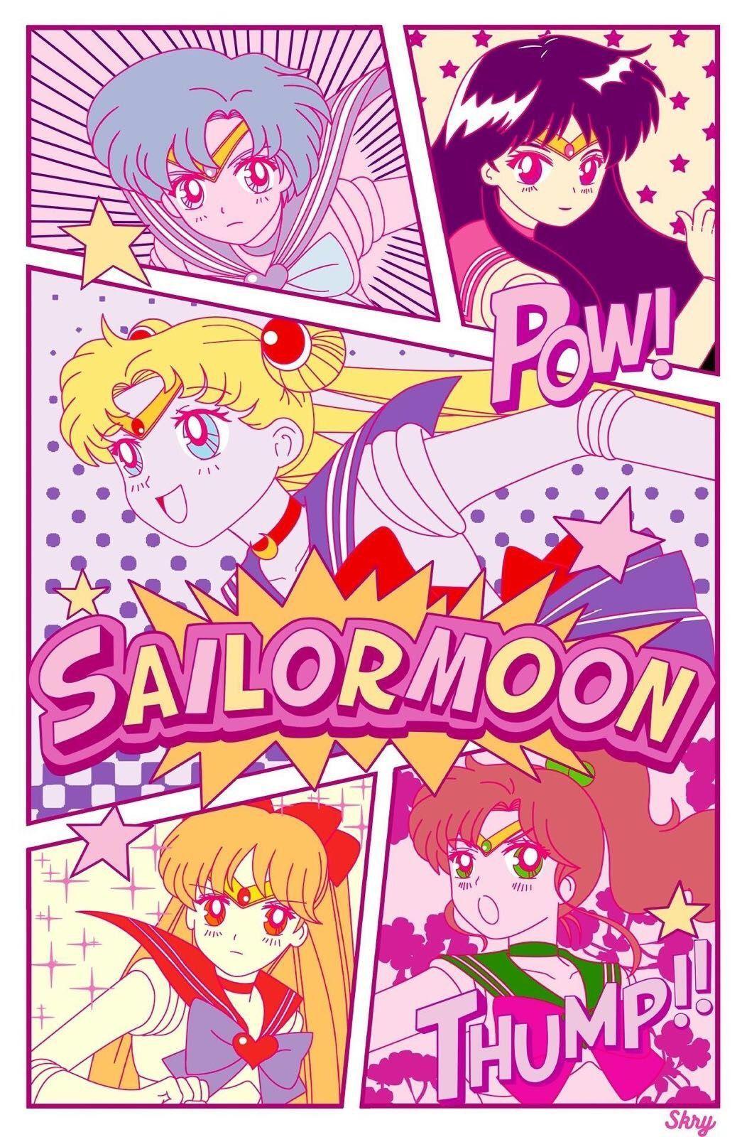 Aesthetic Sailor Moon Wallpapers Top Free Aesthetic Sailor Moon Backgrounds WallpaperAccess