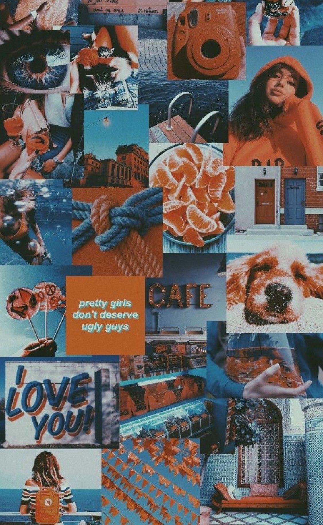 Orange Aesthetic Laptop Wallpaper Collage Published by april 4, 2020.
