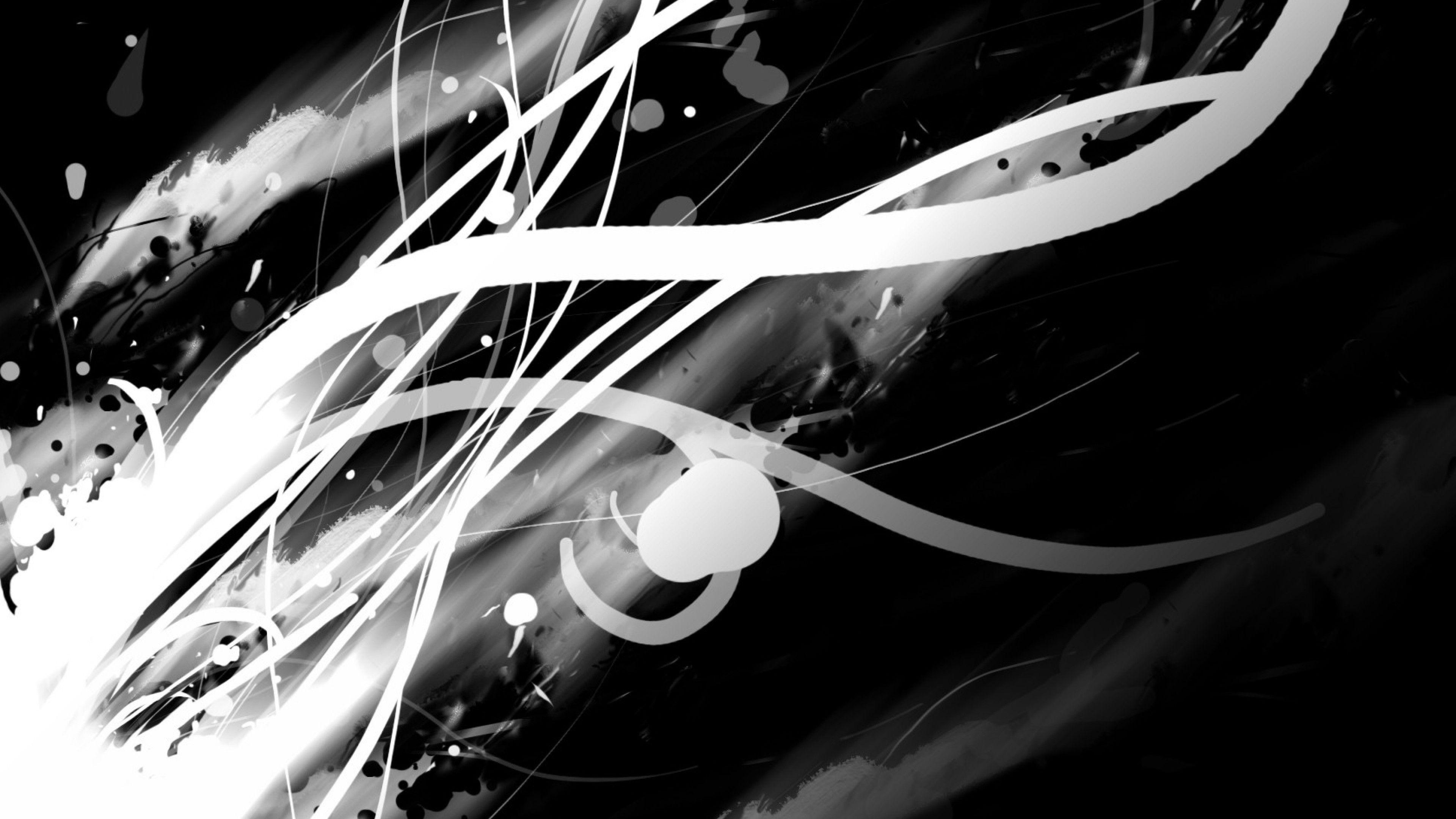 Black and White Abstract 4K Wallpapers Top Free Black and White