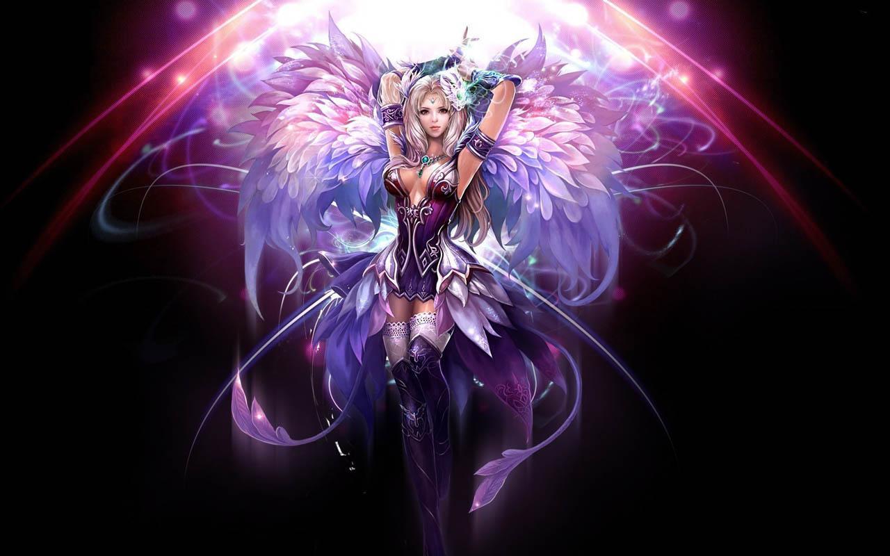 Purple Angel Wallpapers Top Free Purple Angel Backgrounds