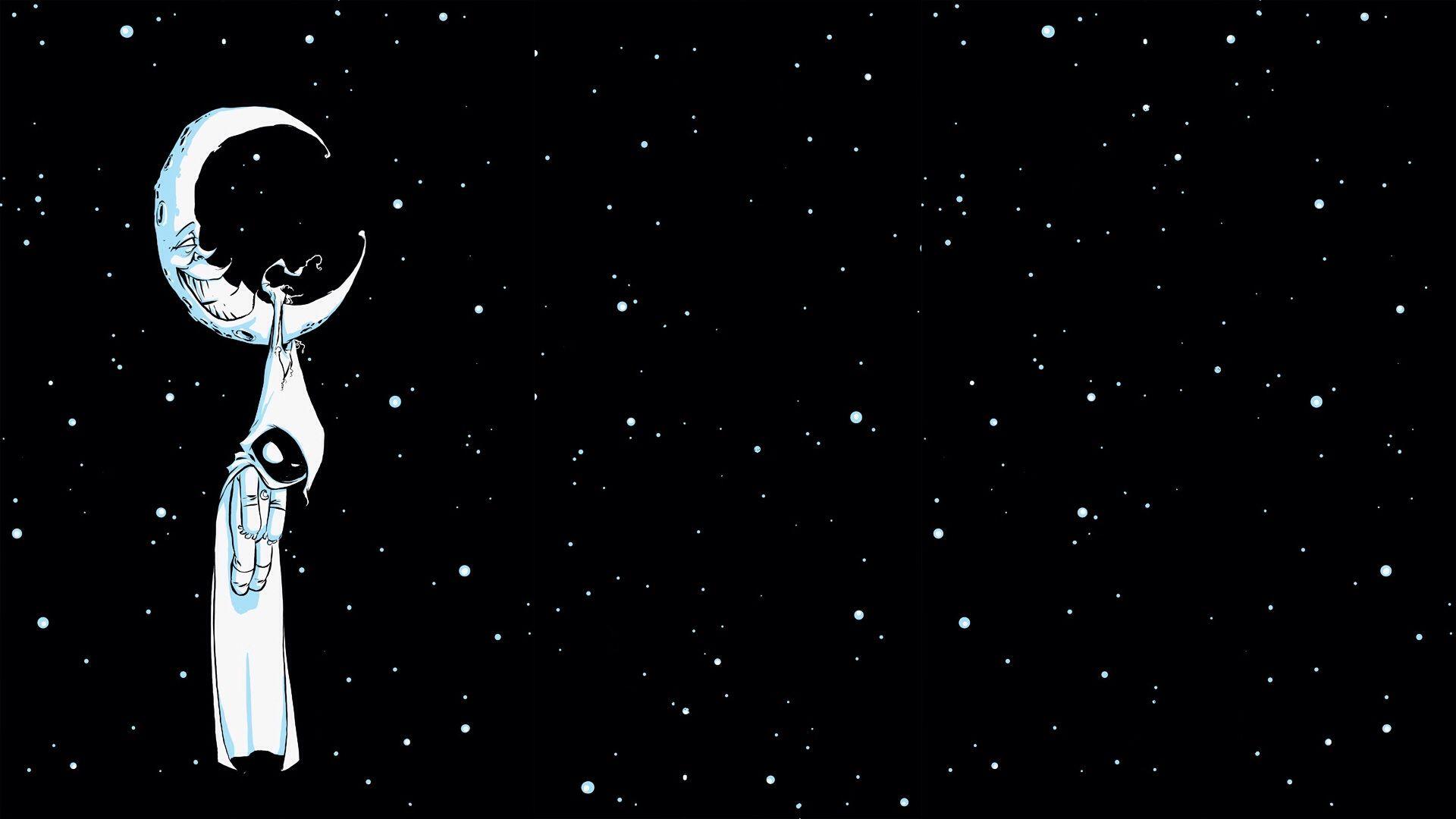 Black Moon and Stars Wallpapers Top Free Black Moon and Stars