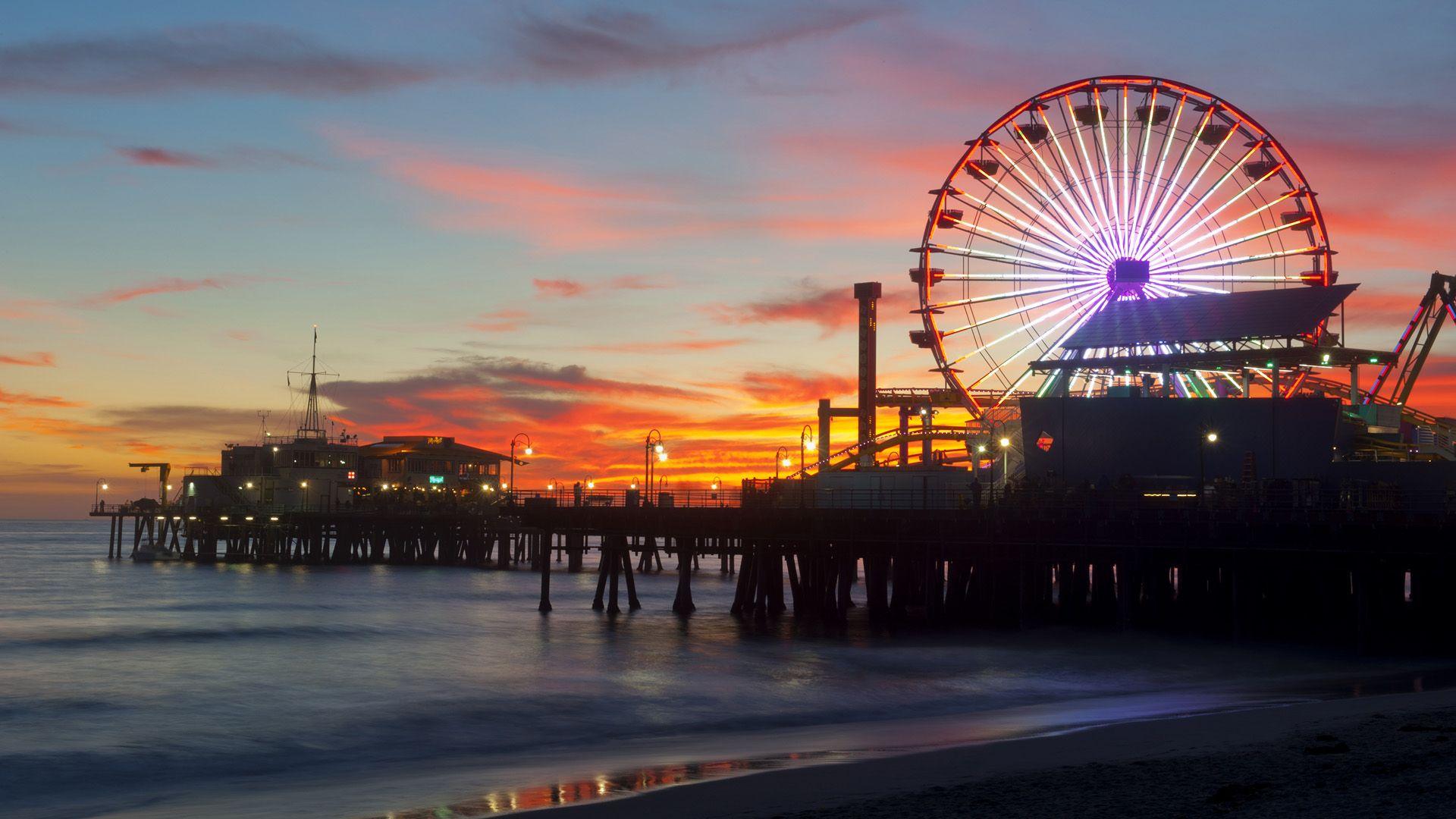 Santa Monica Pier Wallpapers Top Free Santa Monica Pier Backgrounds