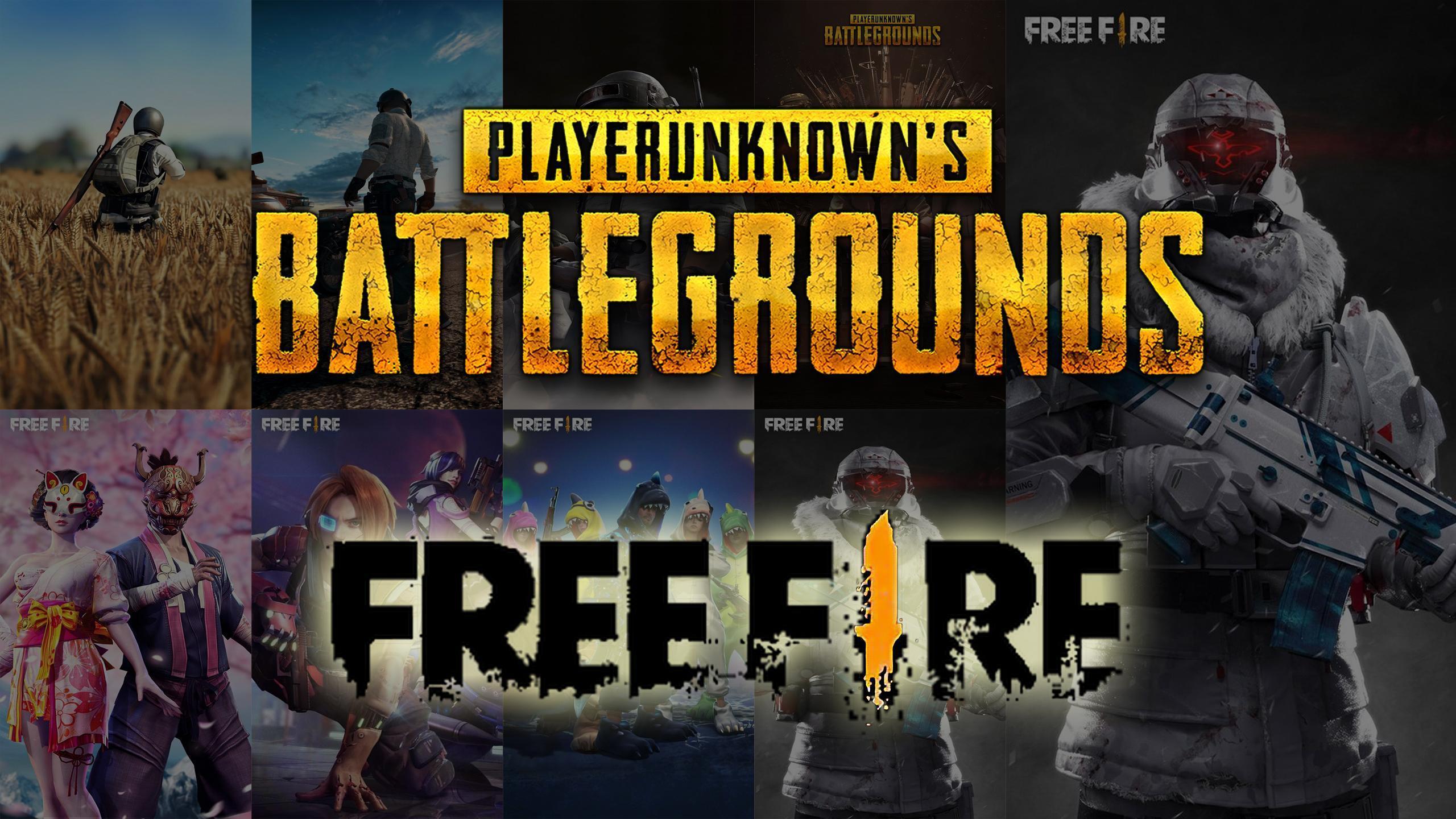 Pubg vs Free Fire Wallpapers Top Free Pubg vs Free Fire Backgrounds