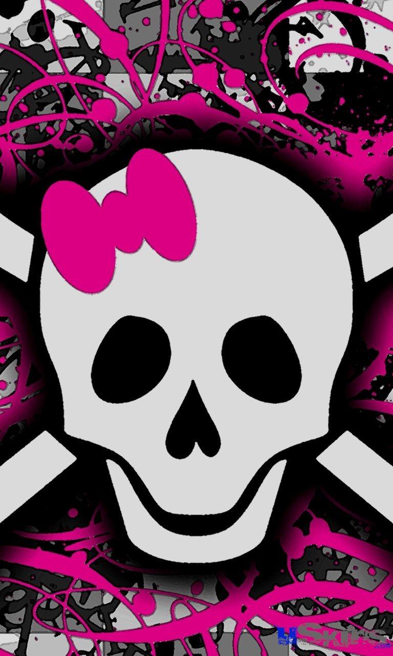 Pink Skull Wallpapers Top Free Pink Skull Backgrounds WallpaperAccess