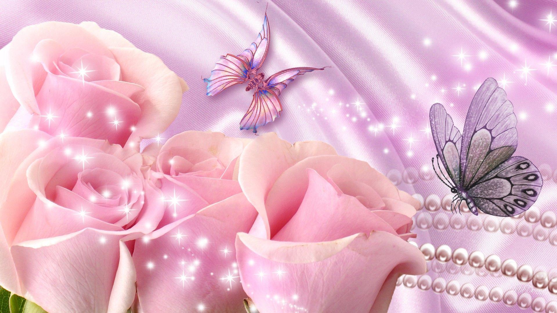 Rose and Butterfly Wallpapers Top Free Rose and Butterfly Backgrounds