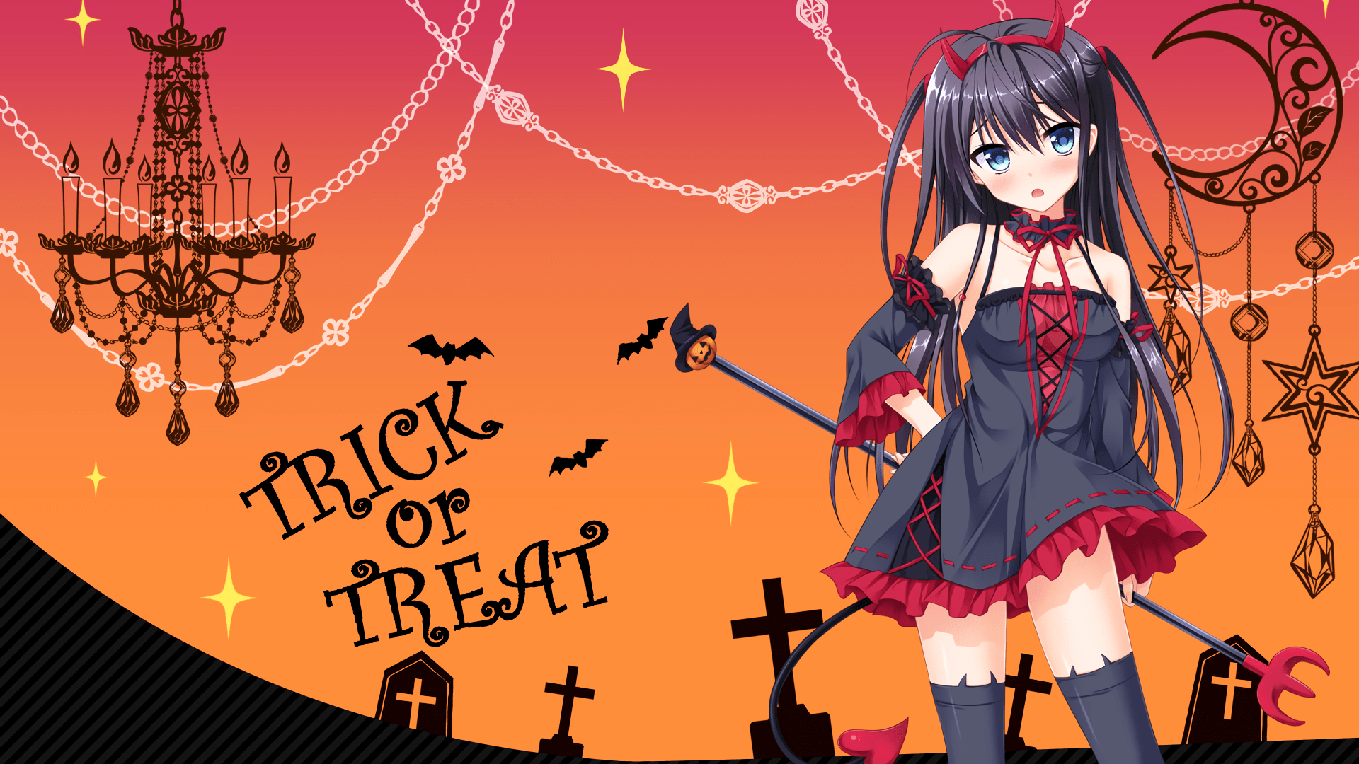Halloween Anime Girl Wallpapers Top Free Halloween Anime Girl