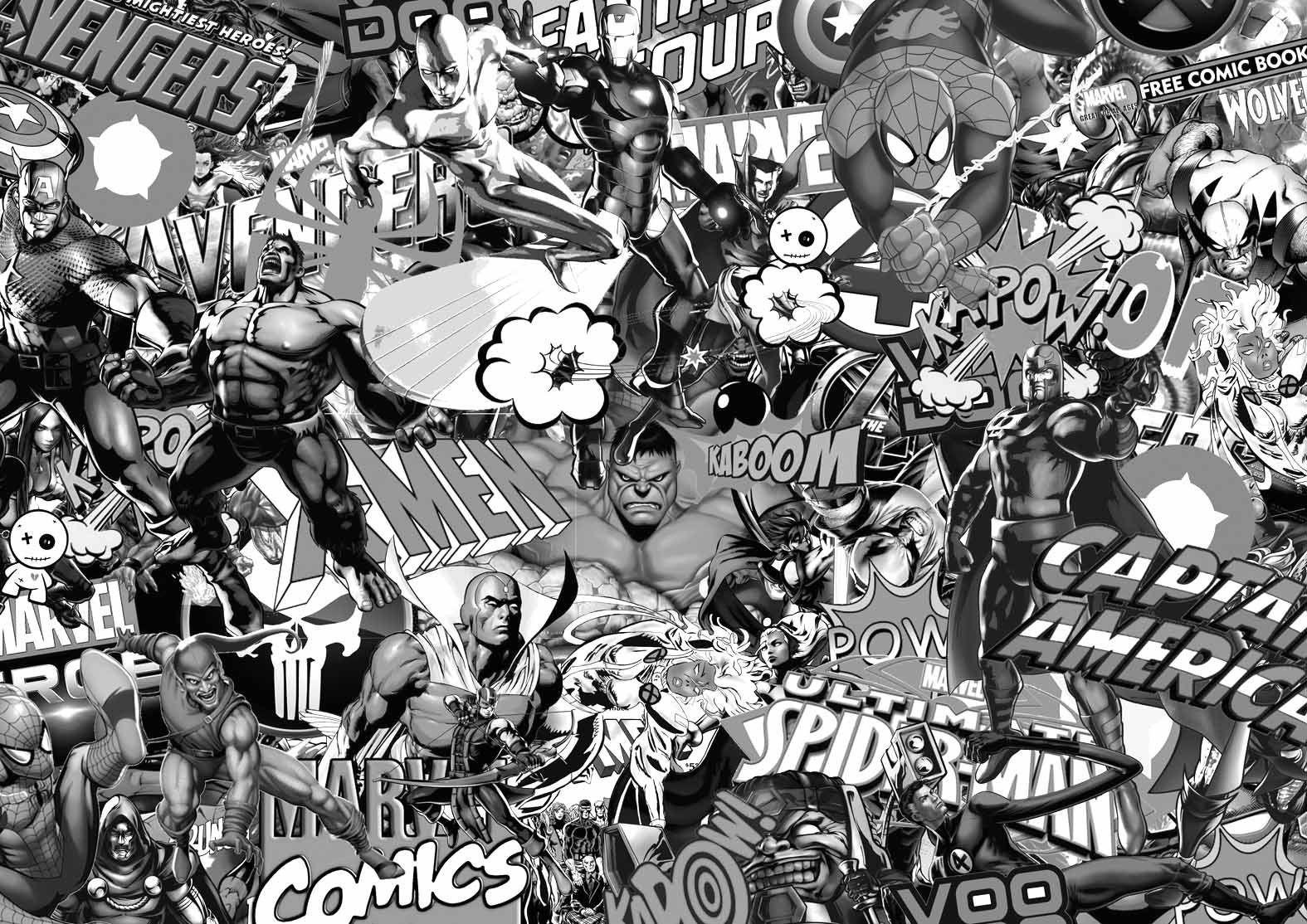 Marvel Black and White Wallpapers Top Free Marvel Black and White