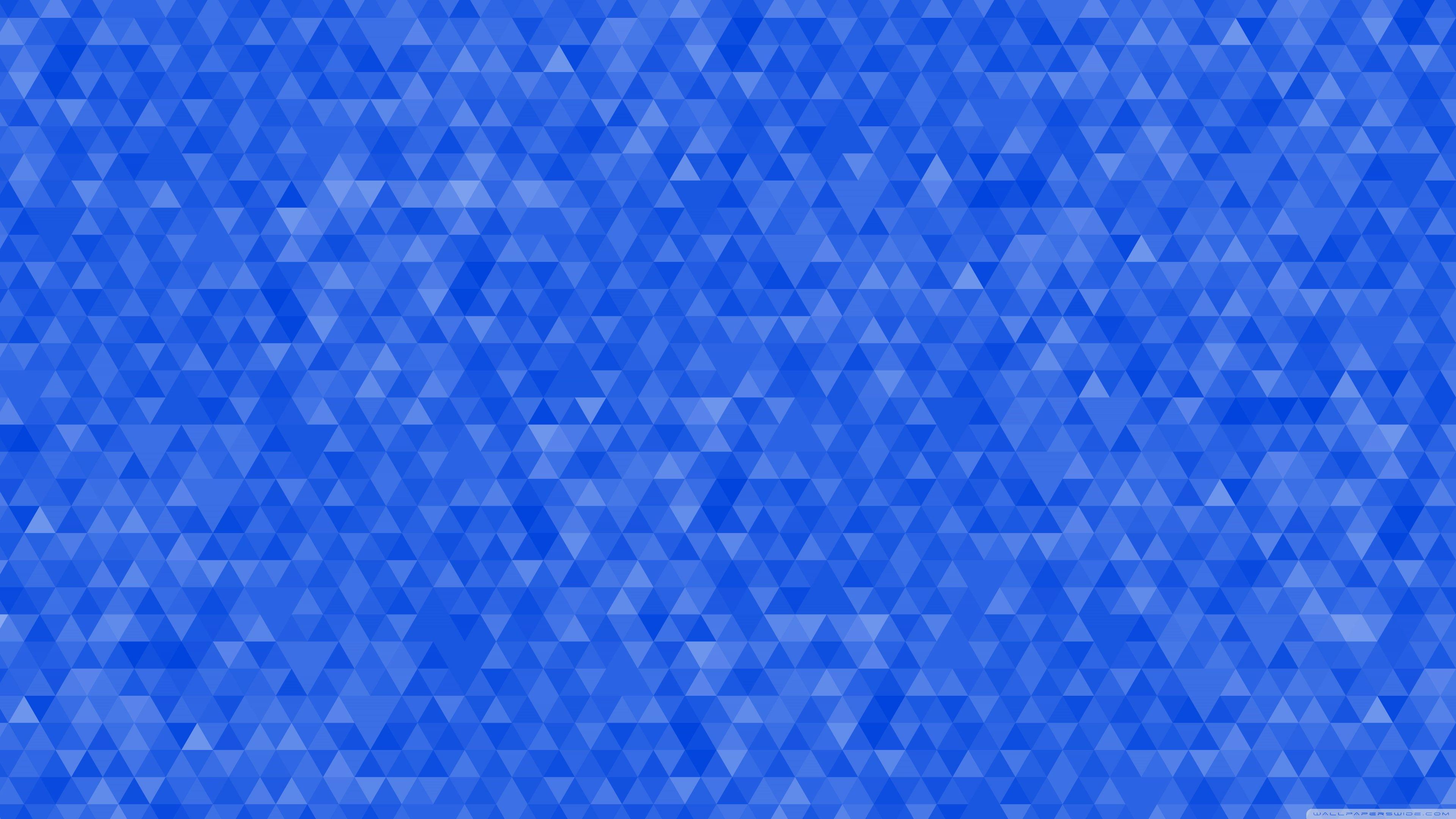 Blue Geometric Wallpaper 4K