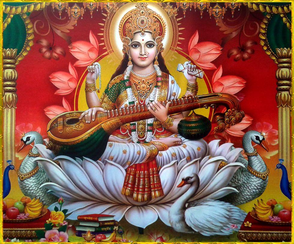 Saraswati Mata Wallpapers Top Free Saraswati Mata Backgrounds
