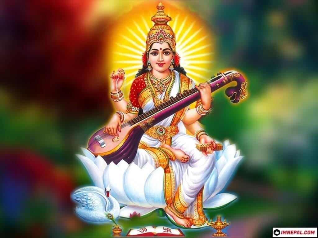 Saraswati Mata Wallpapers Top Free Saraswati Mata Backgrounds WallpaperAccess